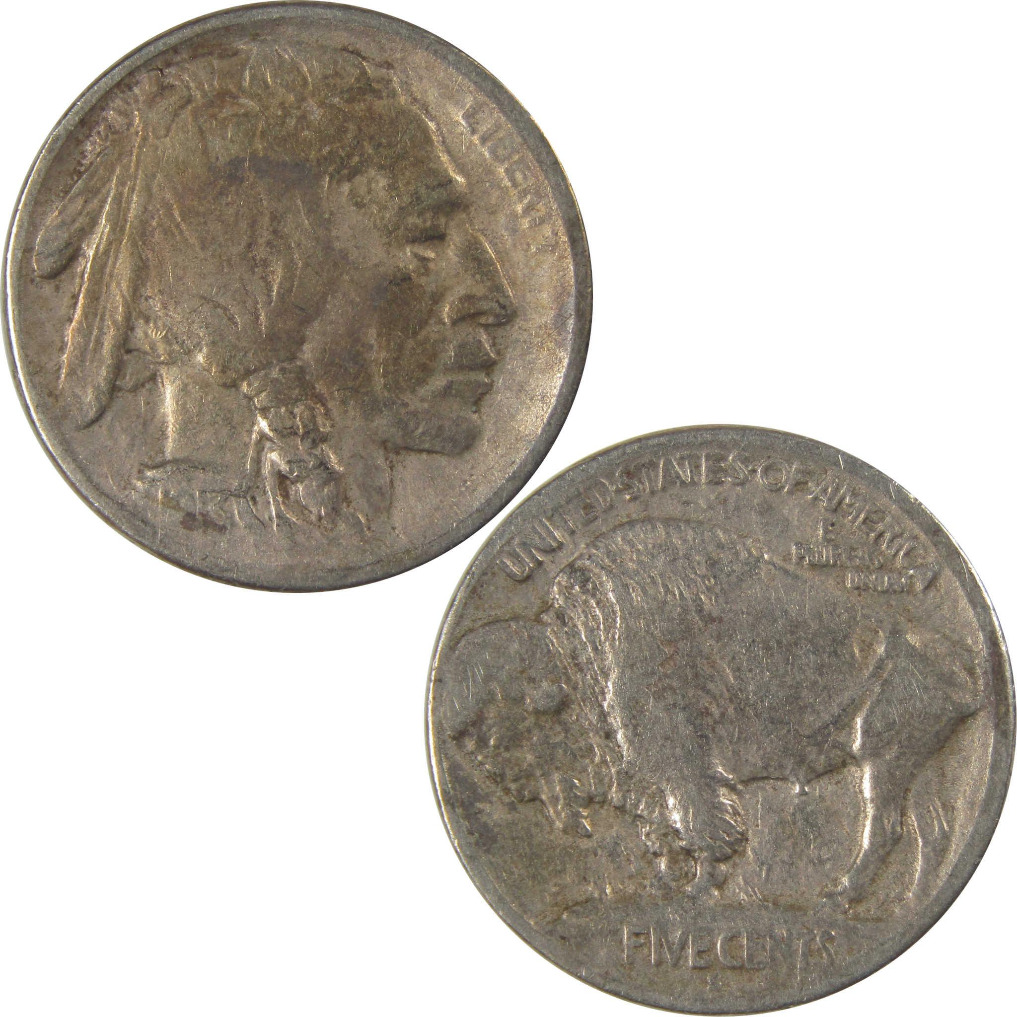 1913 S Type 1 Indian Head Buffalo Nickel F Fine Details SKU:I22911