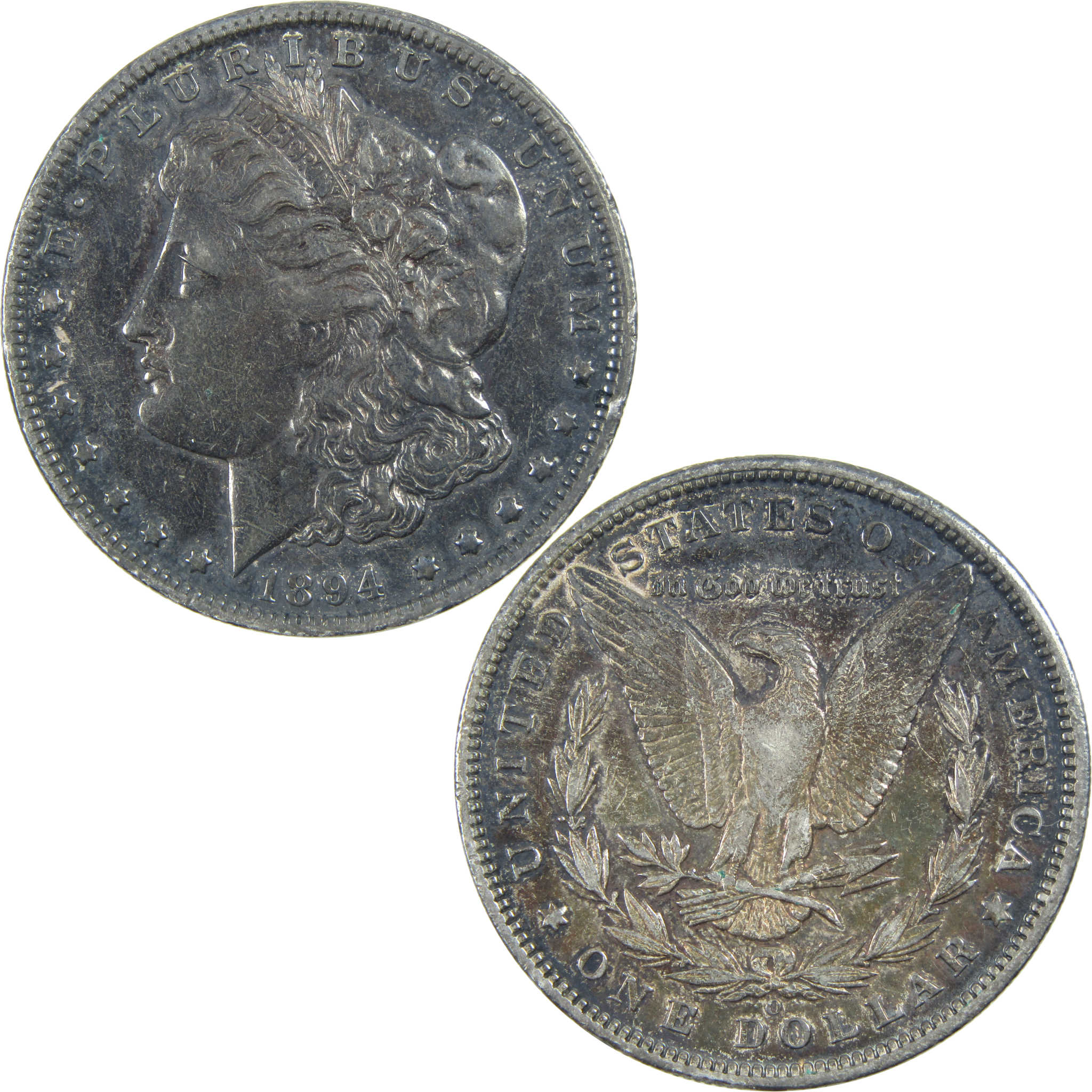 1894 O Morgan Dollar XF EF Details Silver $1 Coin Toned SKU:I13356