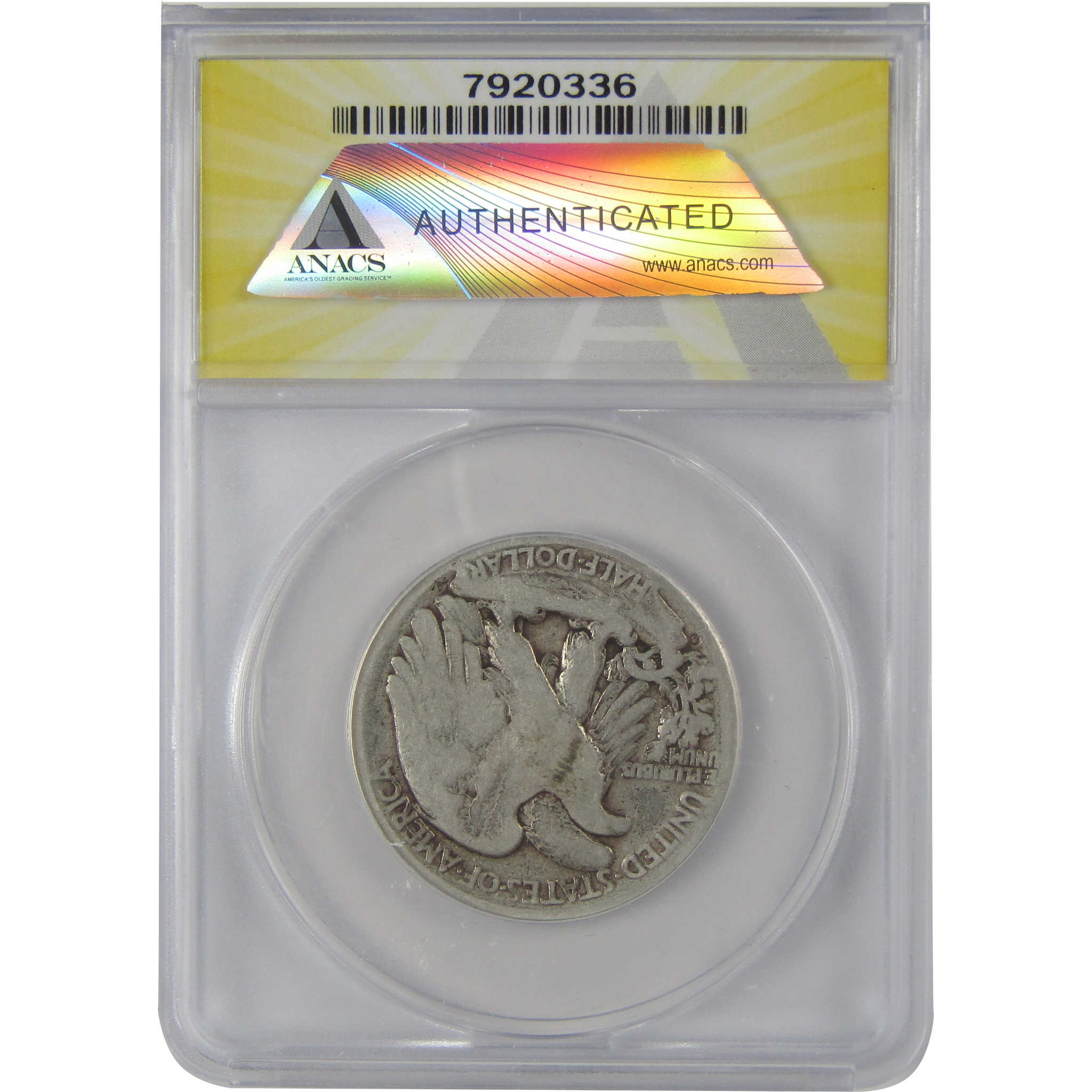 1921 S Liberty Walking Half Dollar VG 8 Details ANACS Silver SKU:CP120