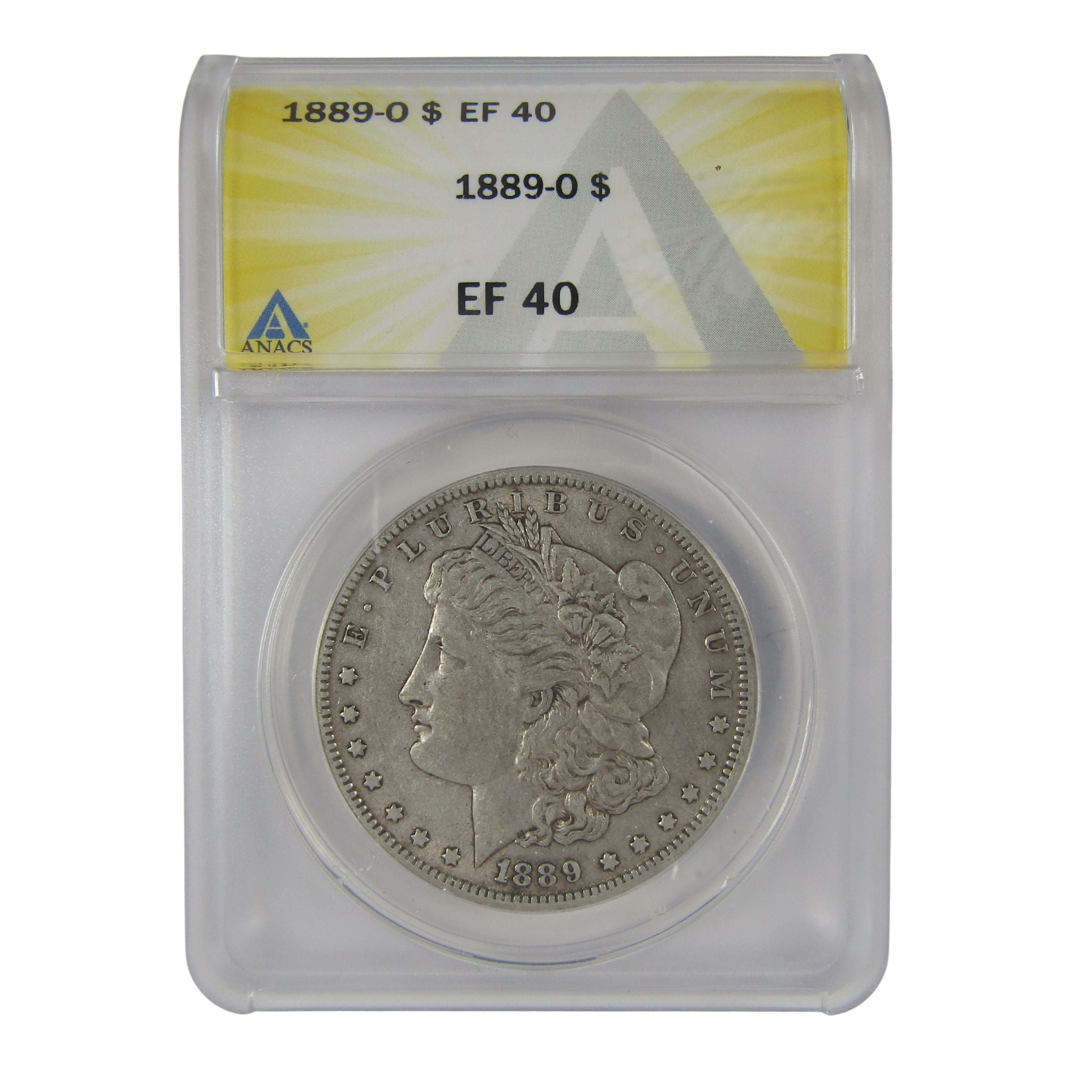 1889 O Morgan Dollar EF 40 ANACS Silver $1 Coin SKU:I23045 - Morgan coin - Morgan silver dollar - Morgan silver dollar for sale - Profile Coins &amp; Collectibles