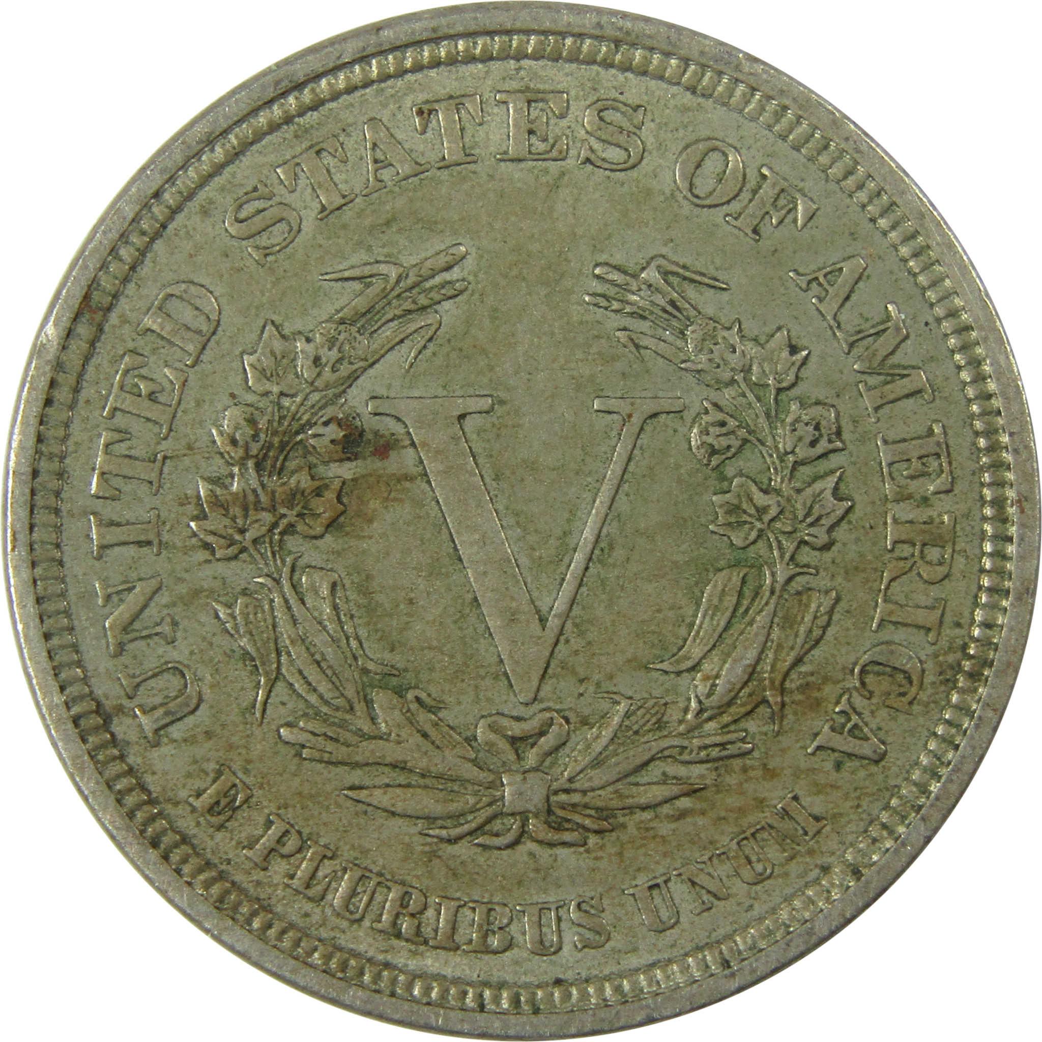 1883 No Cents Liberty Head V Nickel XF EF Extremely Fine SKU:I26396