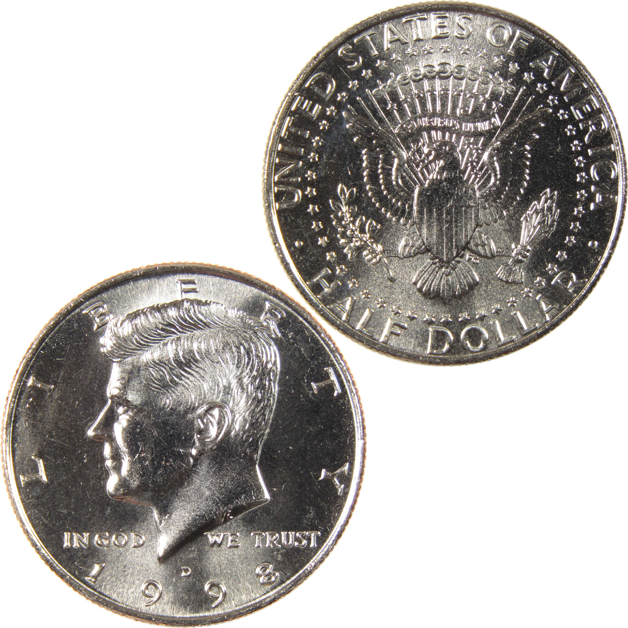 1998 D Kennedy Half Dollar Uncirculated Clad 50c Coin