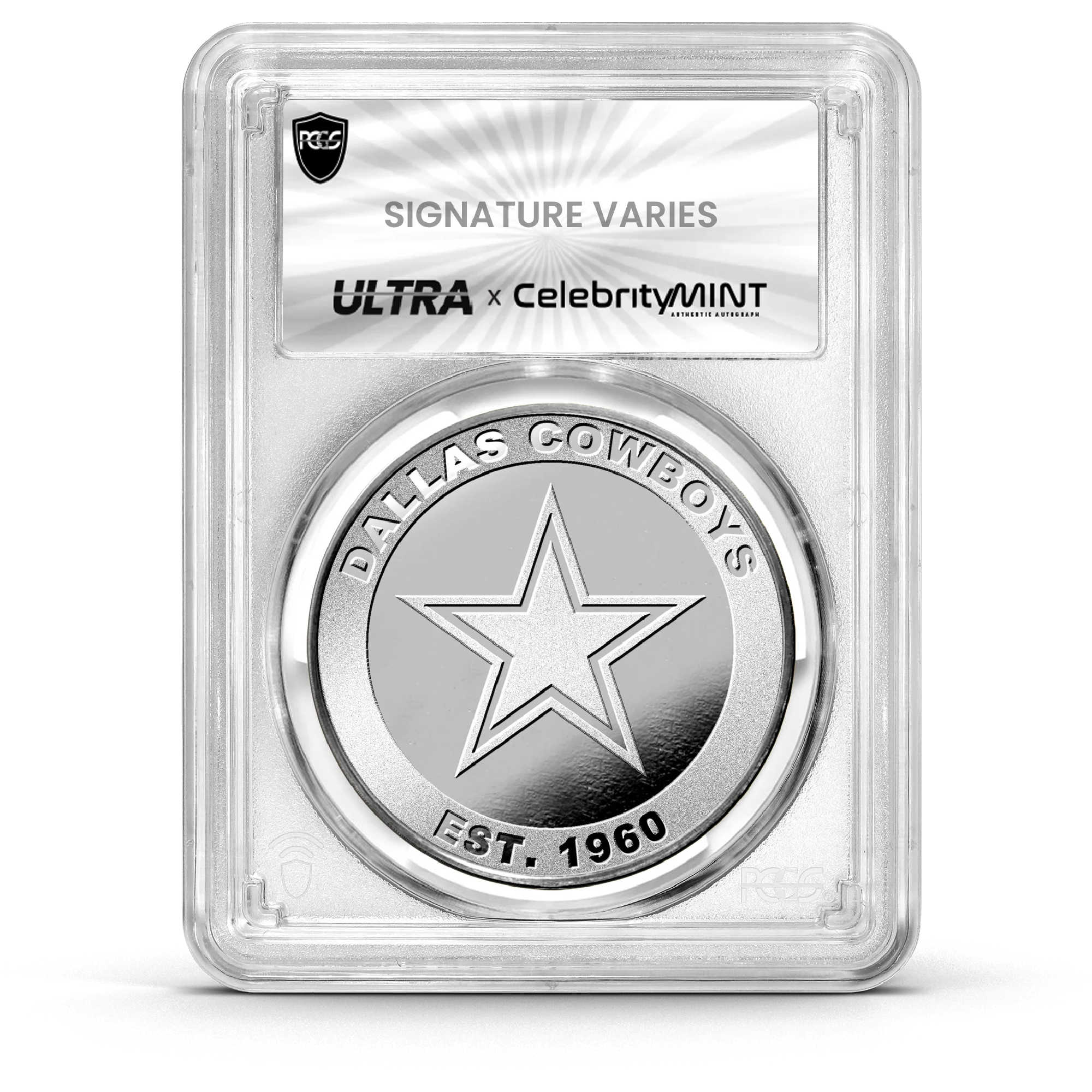 NFL Hall of Fame Silver Series Autographed Coin Mystery Box SKU:OPC252