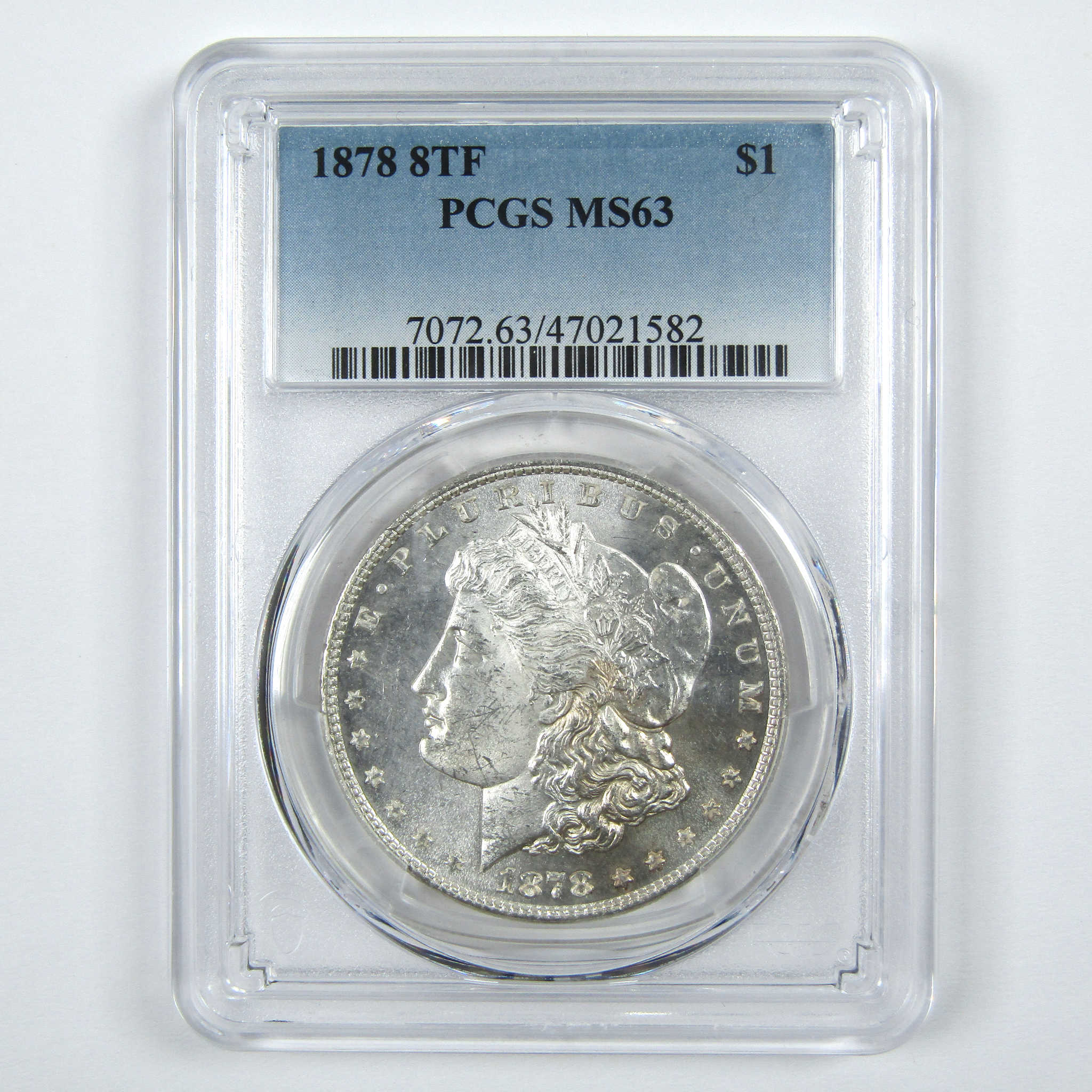 1878 8TF Morgan Dollar MS 63 PCGS Silver $1 Uncirculated SKU:I14842 - Morgan coin - Morgan silver dollar - Morgan silver dollar for sale - Profile Coins &amp; Collectibles