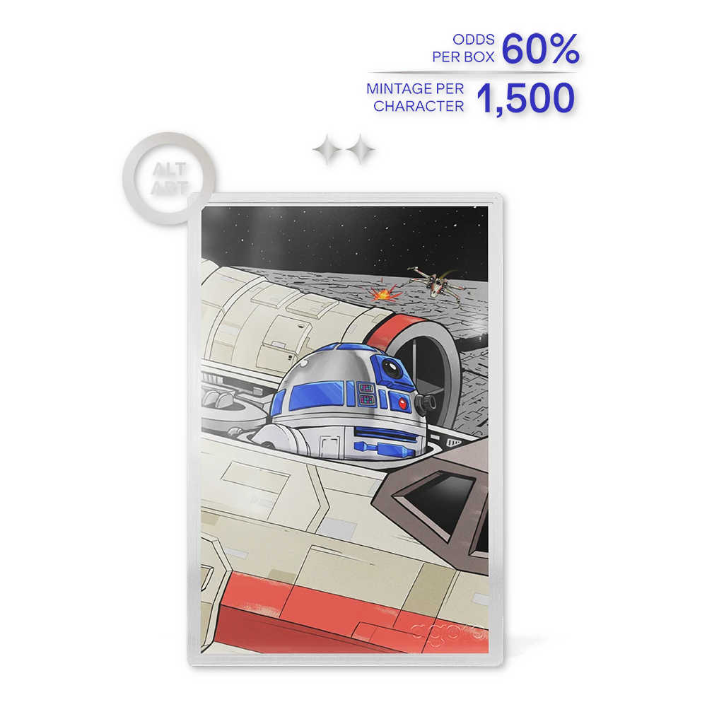 2026 Star Wars R2-D2 Engraved Foil Collectible Blind Box SKU:OPC273