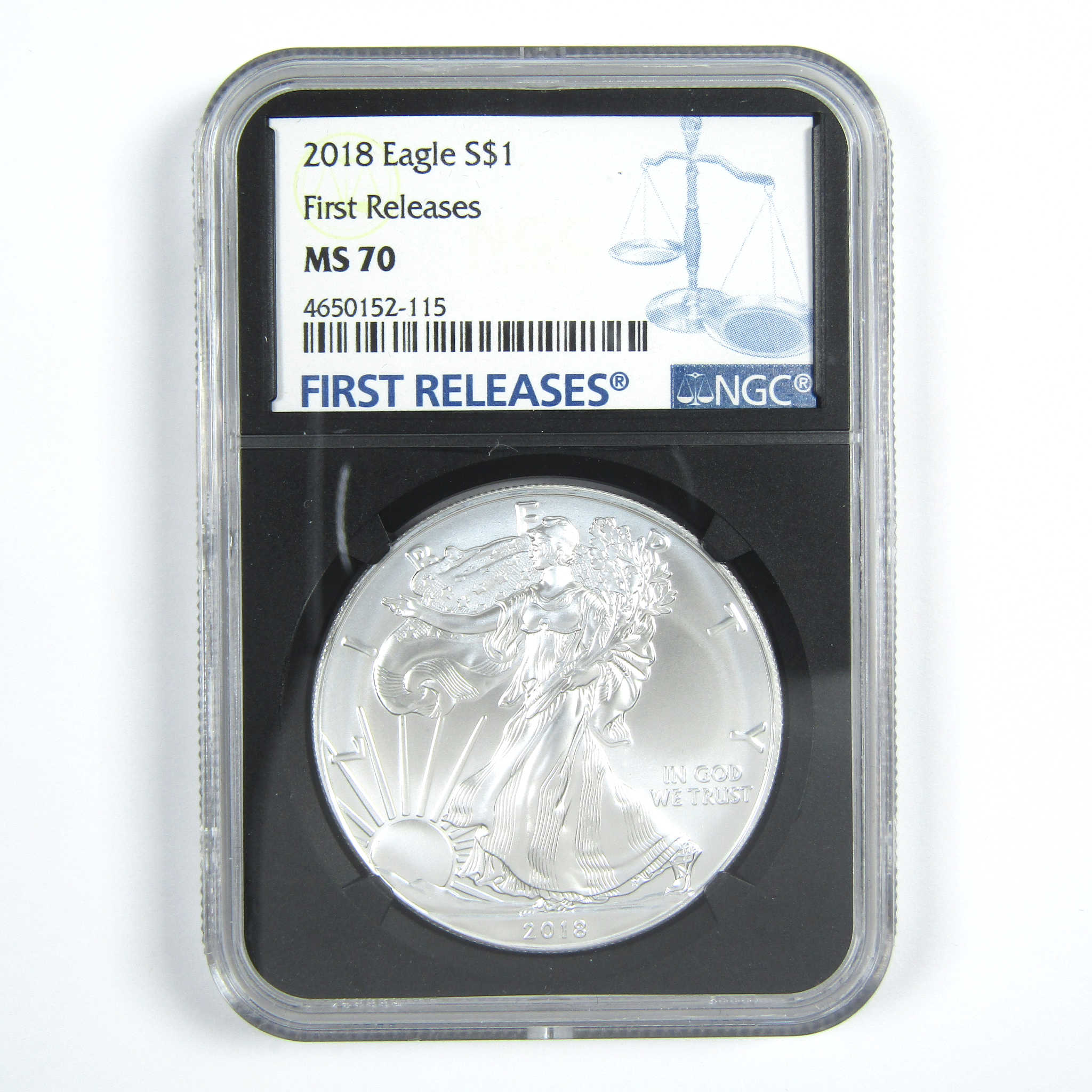 2018 American Eagle Dollar MS 70 NGC 1 oz .999 Silver SKU:CPC7038