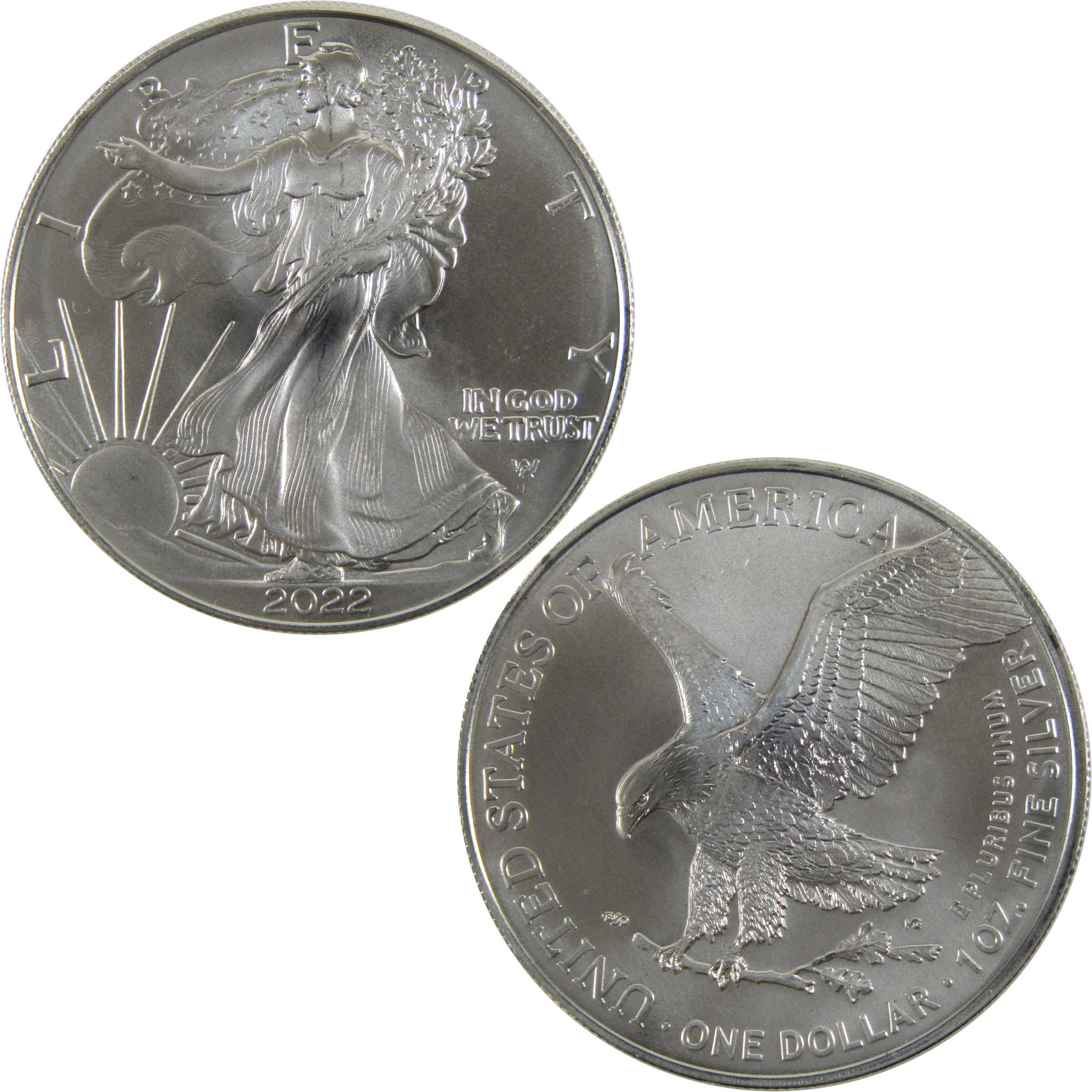 2022 American Eagle BU Uncirculated 1 oz .999 Silver Bullion $1 Coin