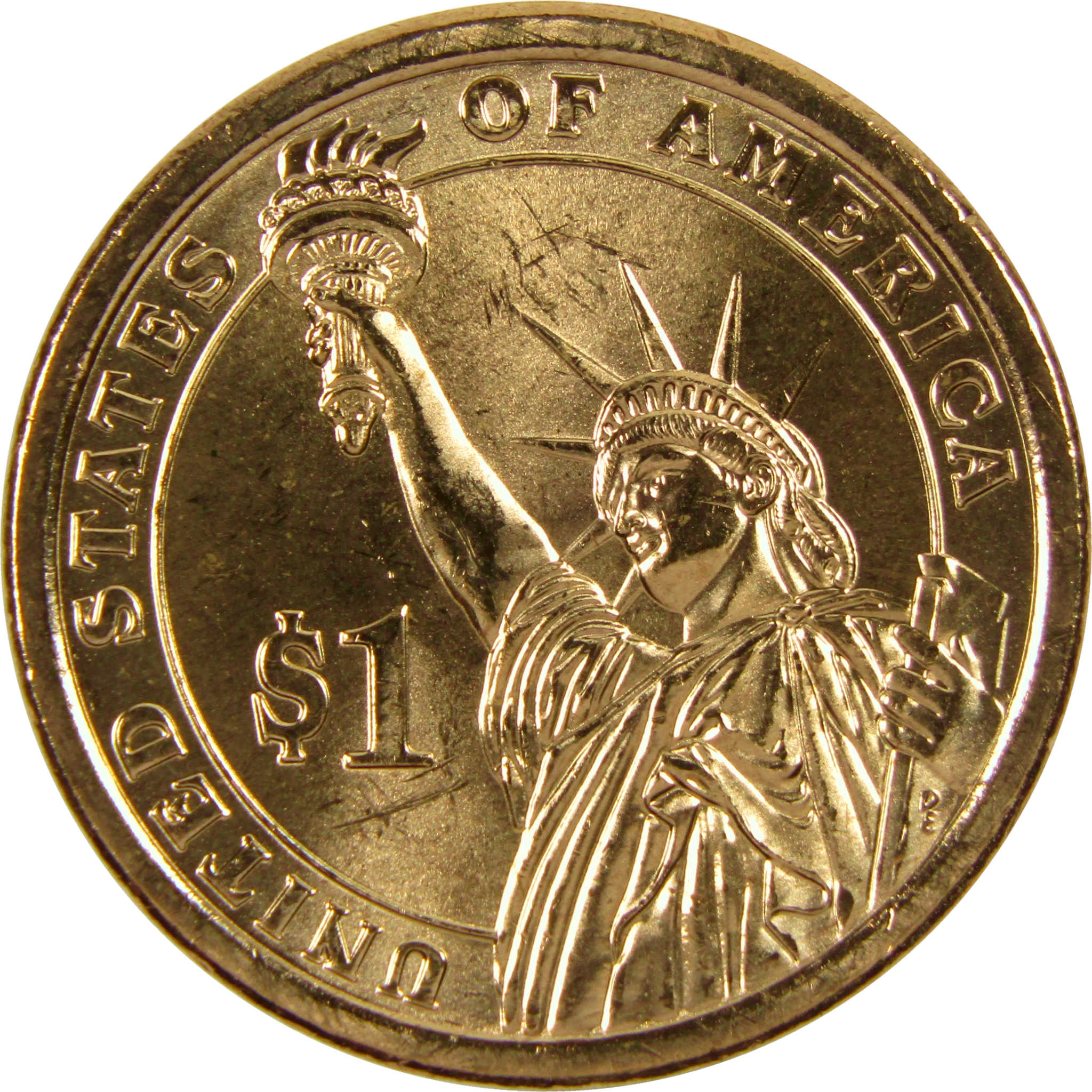 2010 D James Buchanan Presidential Dollar BU Uncirculated $1 Coin