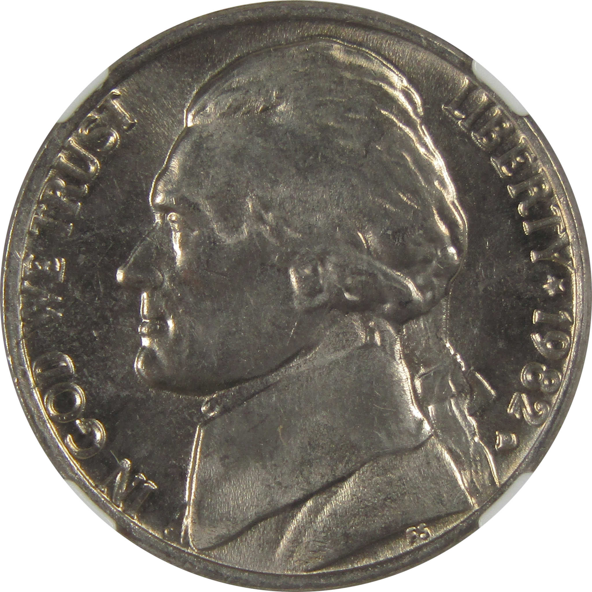 1982 D Jefferson Nickel MS 66 NGC Original Bag Fragment SKU:I23511