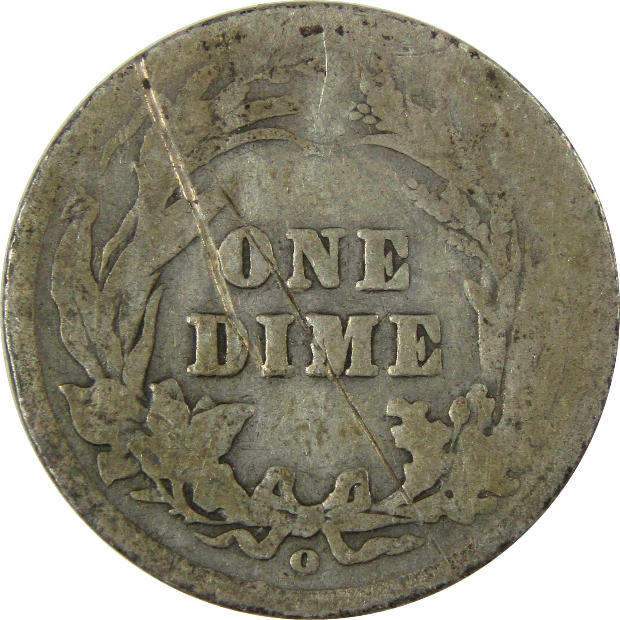 1905 O Micro O Barber Silver Dime G Good Details 10c Coin SKU:I26615
