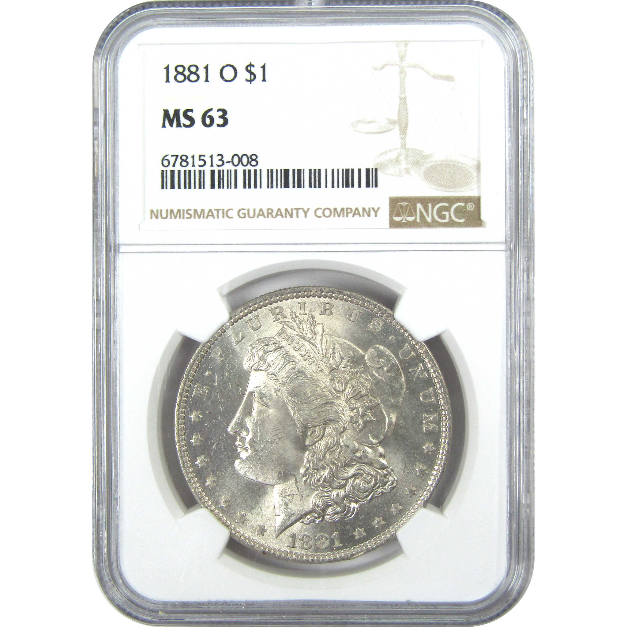 1881 O Morgan Dollar MS 63 NGC Silver $1 Uncirculated Coin SKU:I15820 - Morgan coin - Morgan silver dollar - Morgan silver dollar for sale - Profile Coins &amp; Collectibles