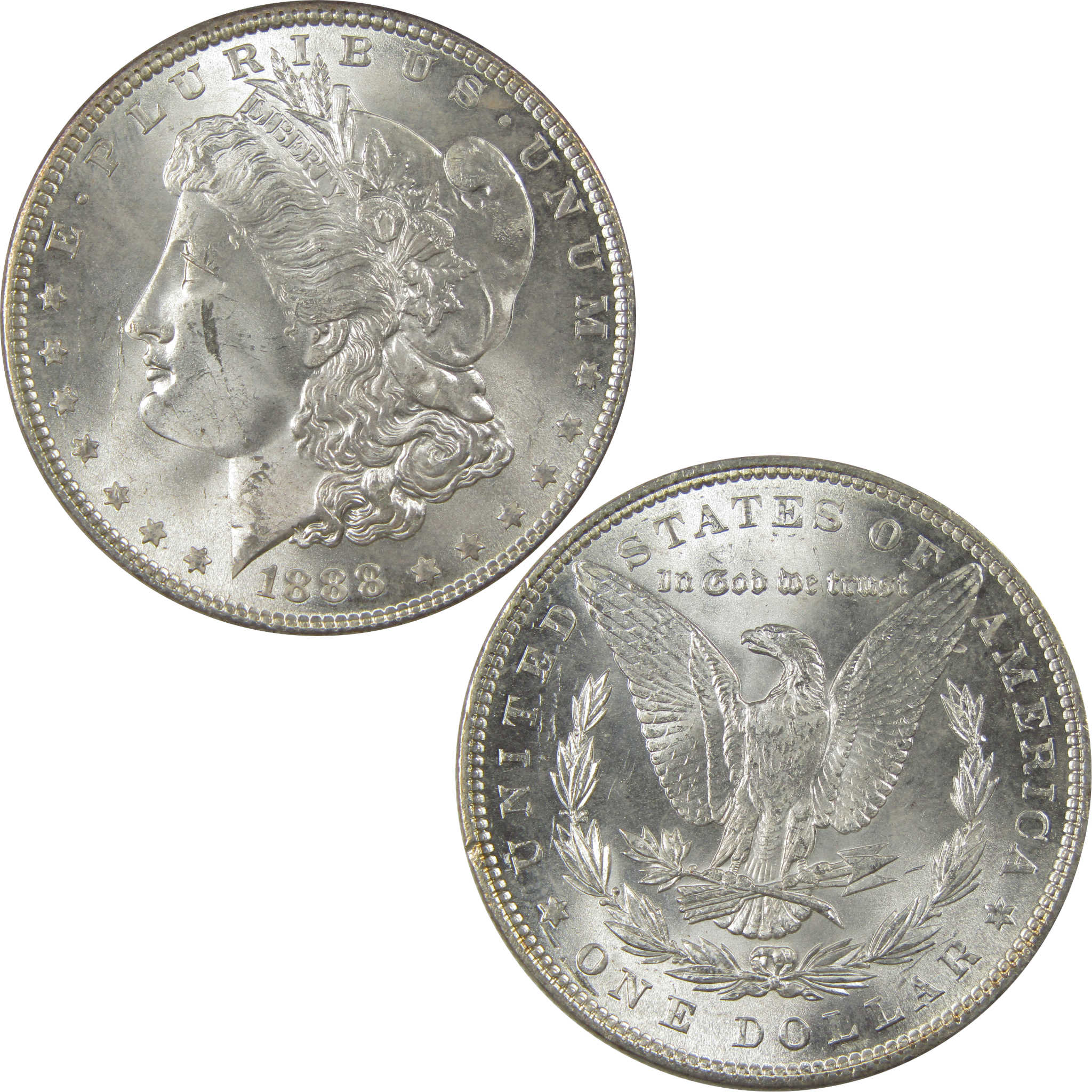 1888 Morgan Dollar Uncirculated Silver $1 Coin SKU:I22428 - Morgan coin - Morgan silver dollar - Morgan silver dollar for sale - Profile Coins &amp; Collectibles