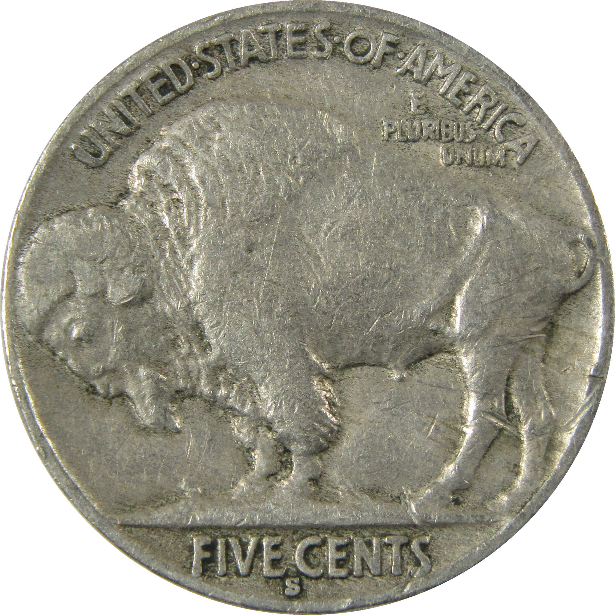 1931 S Indian Head Buffalo Nickel F Fine 5c Coin SKU:I28137