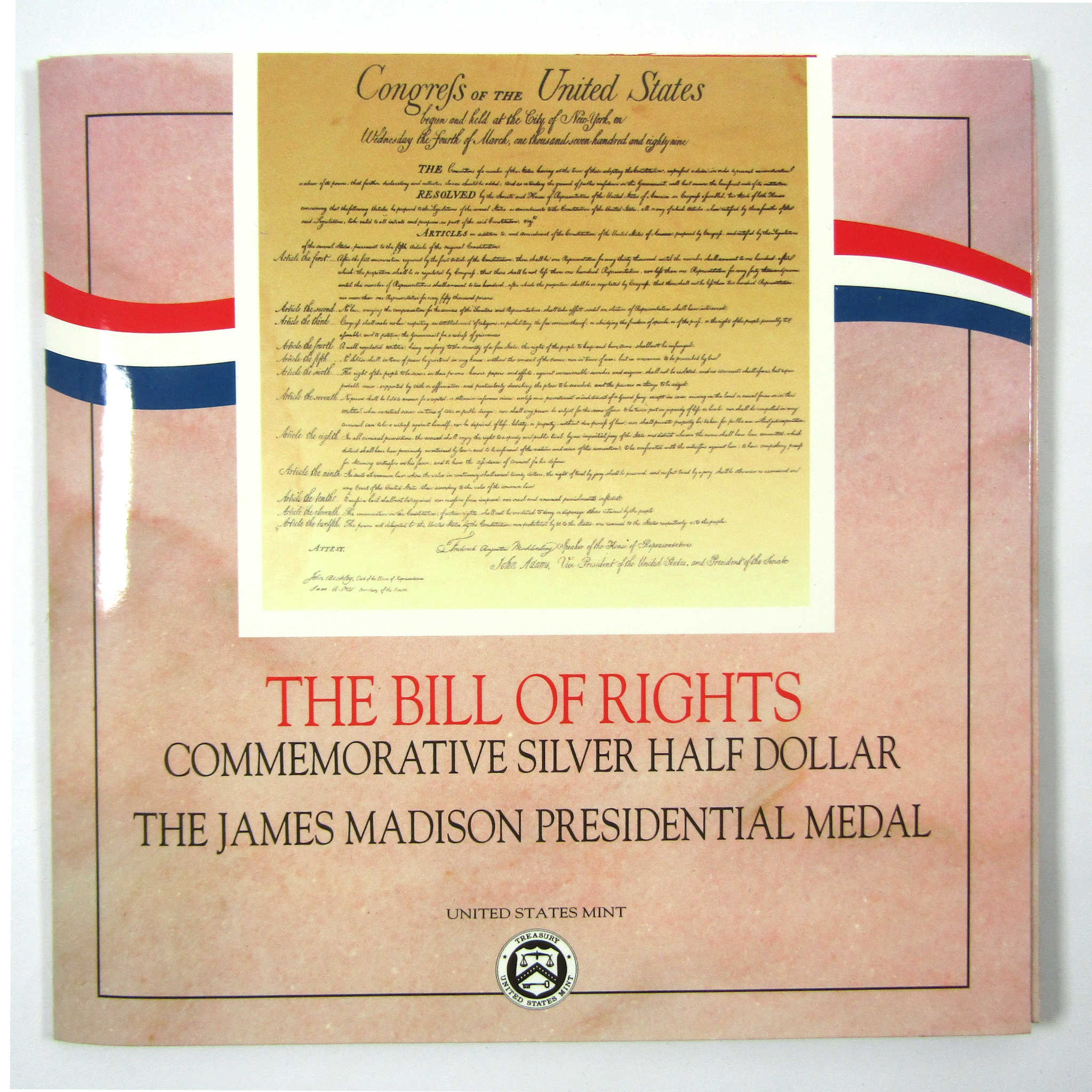 Bill of Rights Commemorative Half Dollar Set 1993 OGP COA SKU:CPC4836