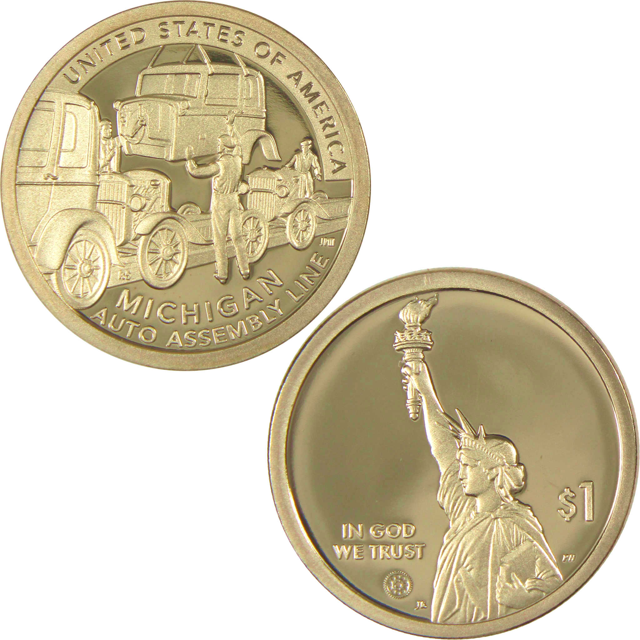 2025 S Auto Assembly Line American Innovation Dollar Proof $1 Coin