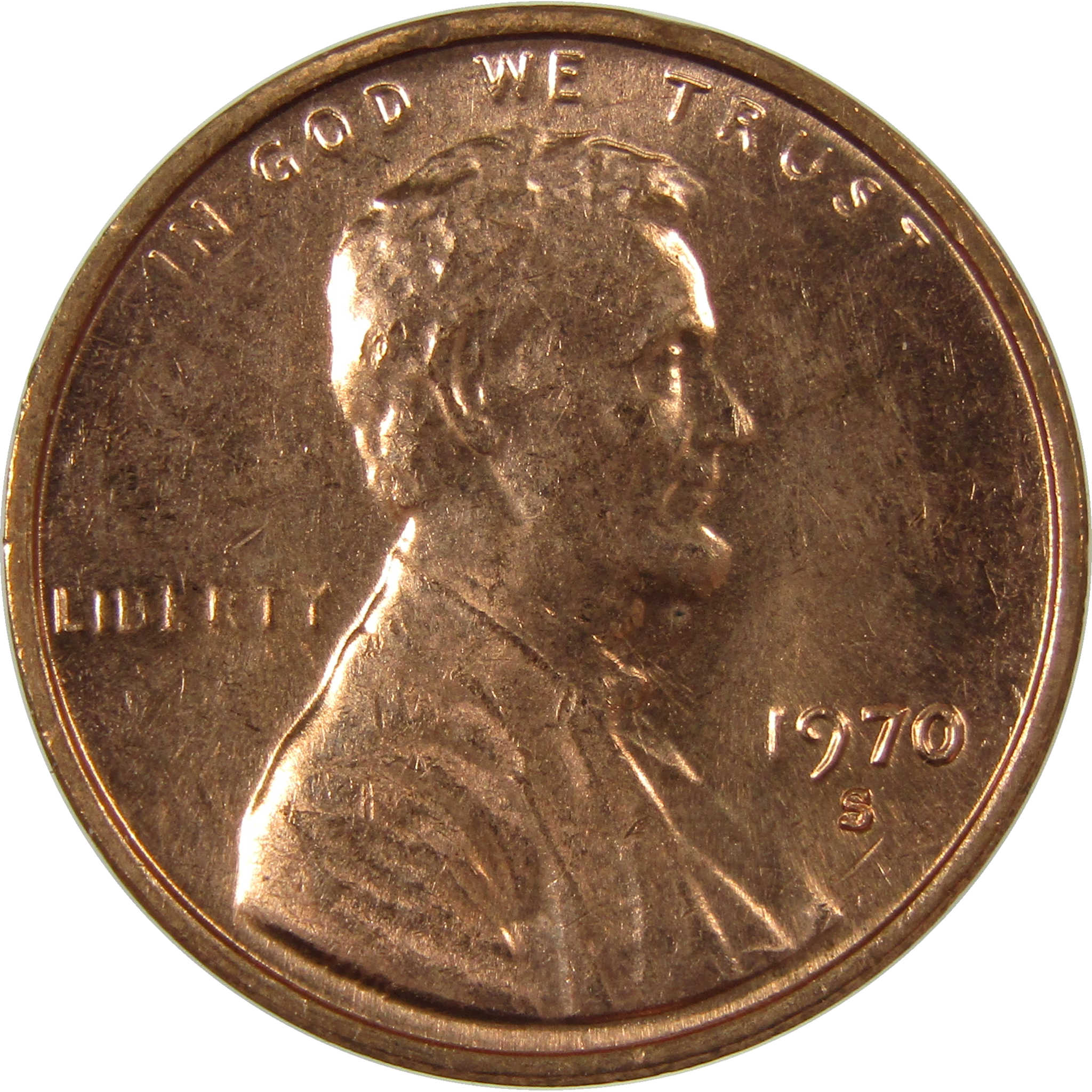 1970 S Small Date Lincoln Memorial Cent Uncirculated SKU:I27842