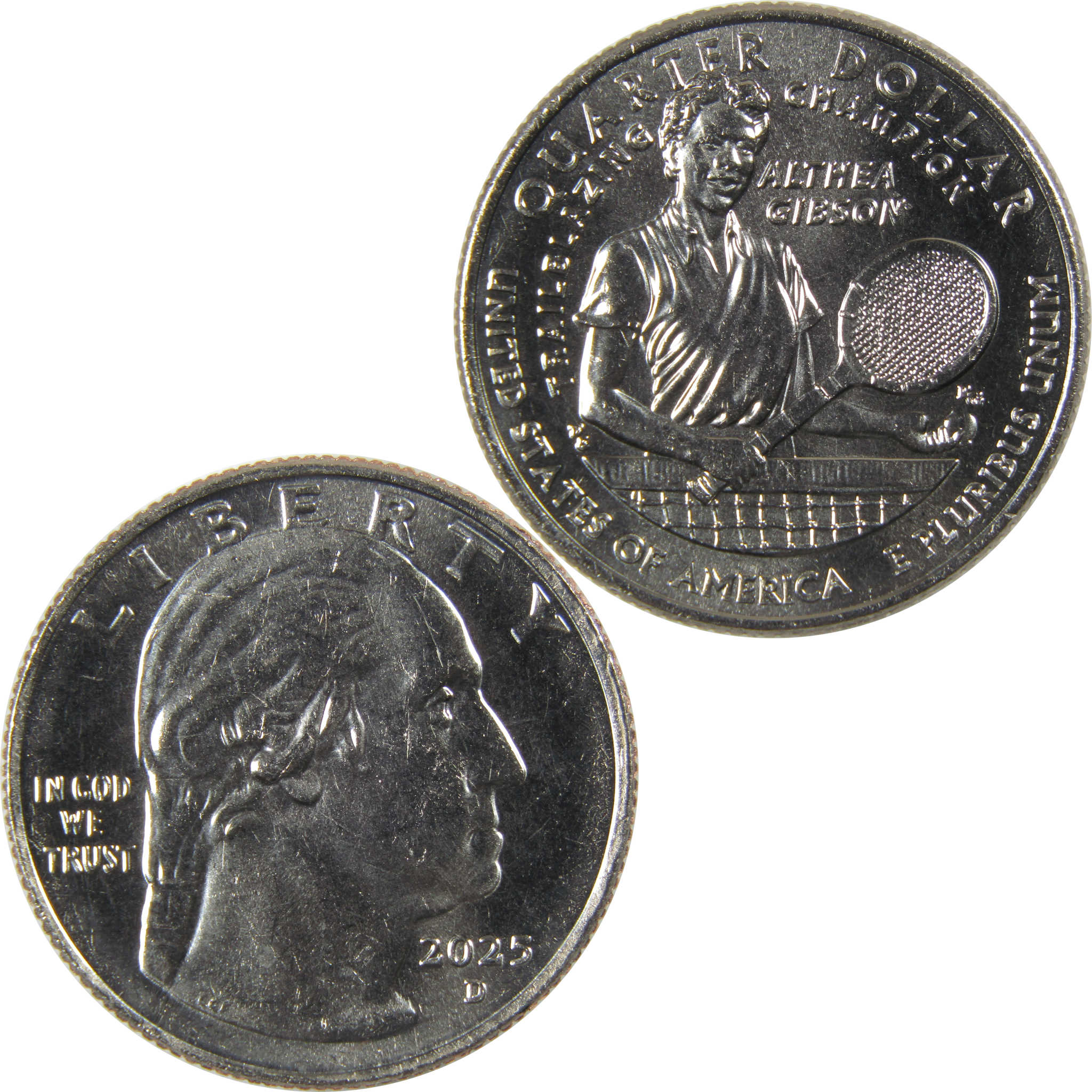 2025 D Althea Gibson American Women Quarter Uncirculated Clad 25c Coin