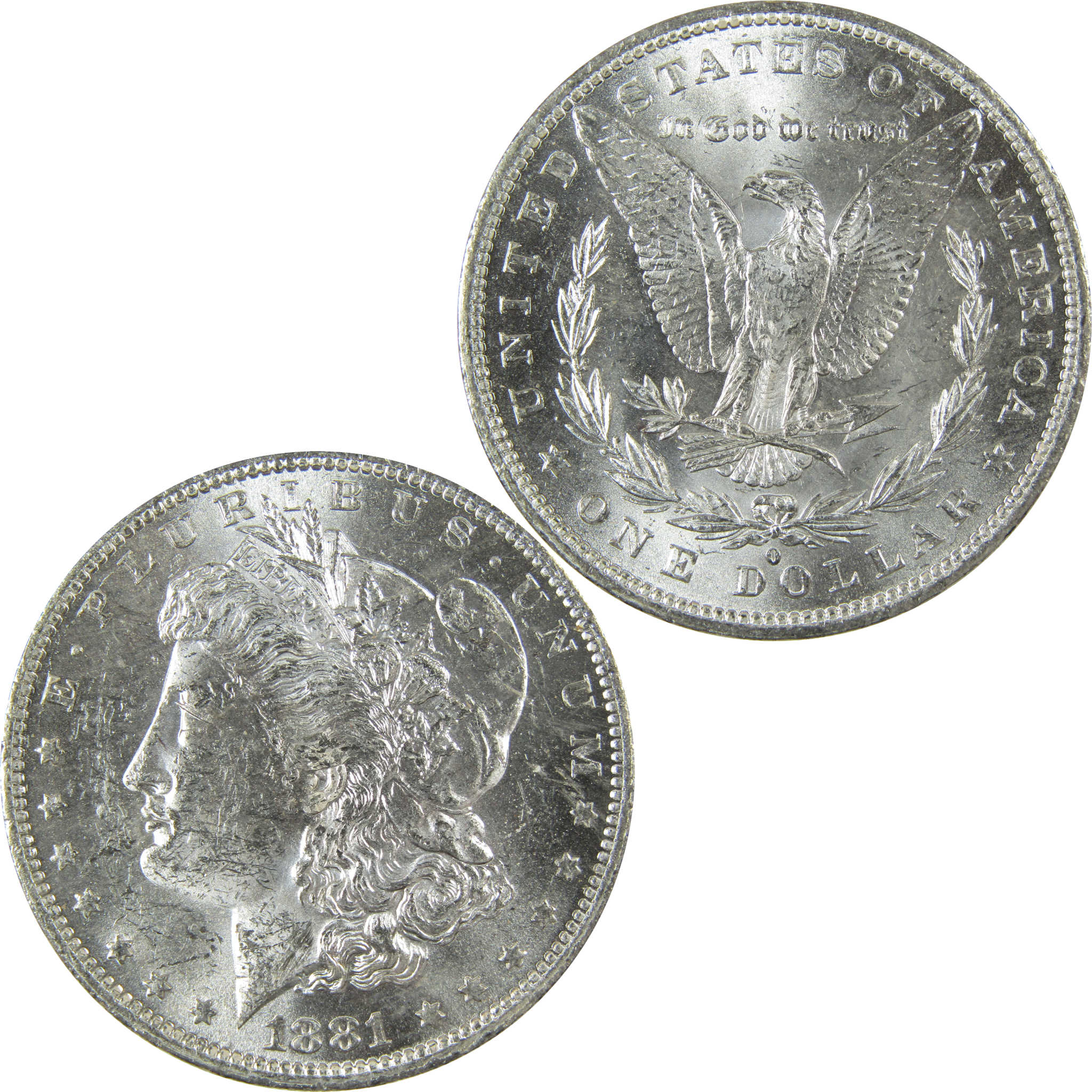 1881 O Morgan Silver Dollar Uncirculated Mint State $1 Coin SKU:I27705