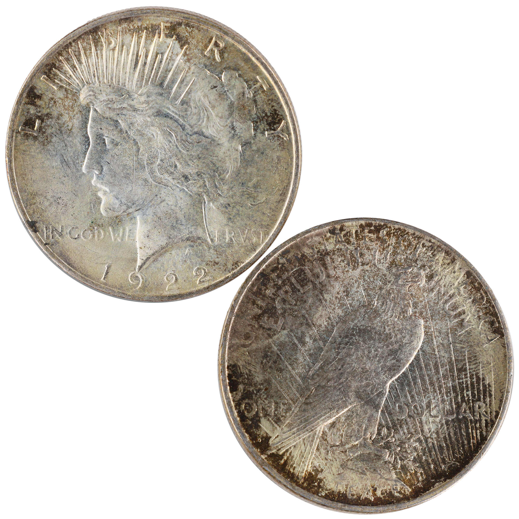 1922 D Peace Dollar Uncirculated Silver $1 Coin SKU:I12101