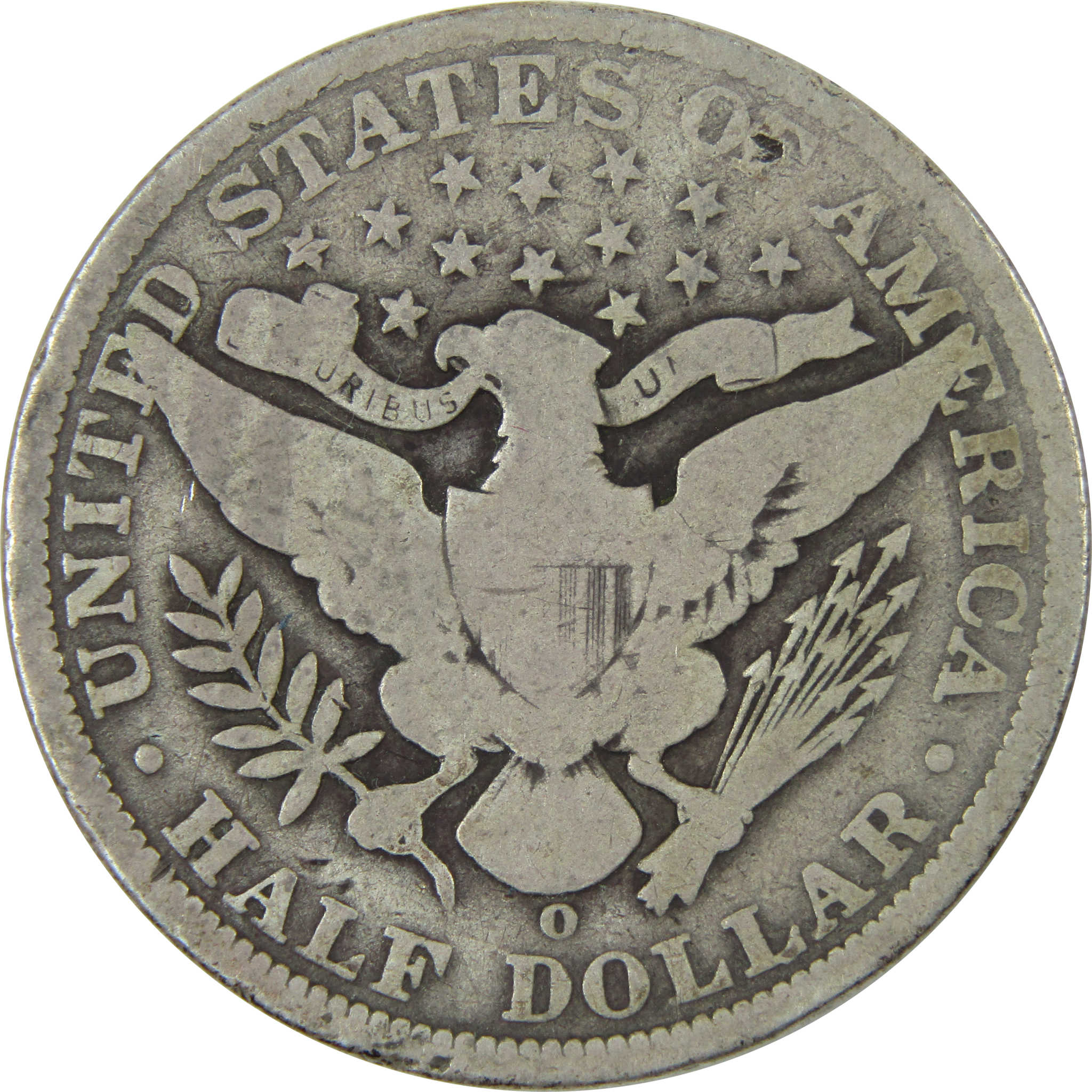 1900 O Barber Half Dollar VG Very Good Silver 50c Coin SKU:I14738