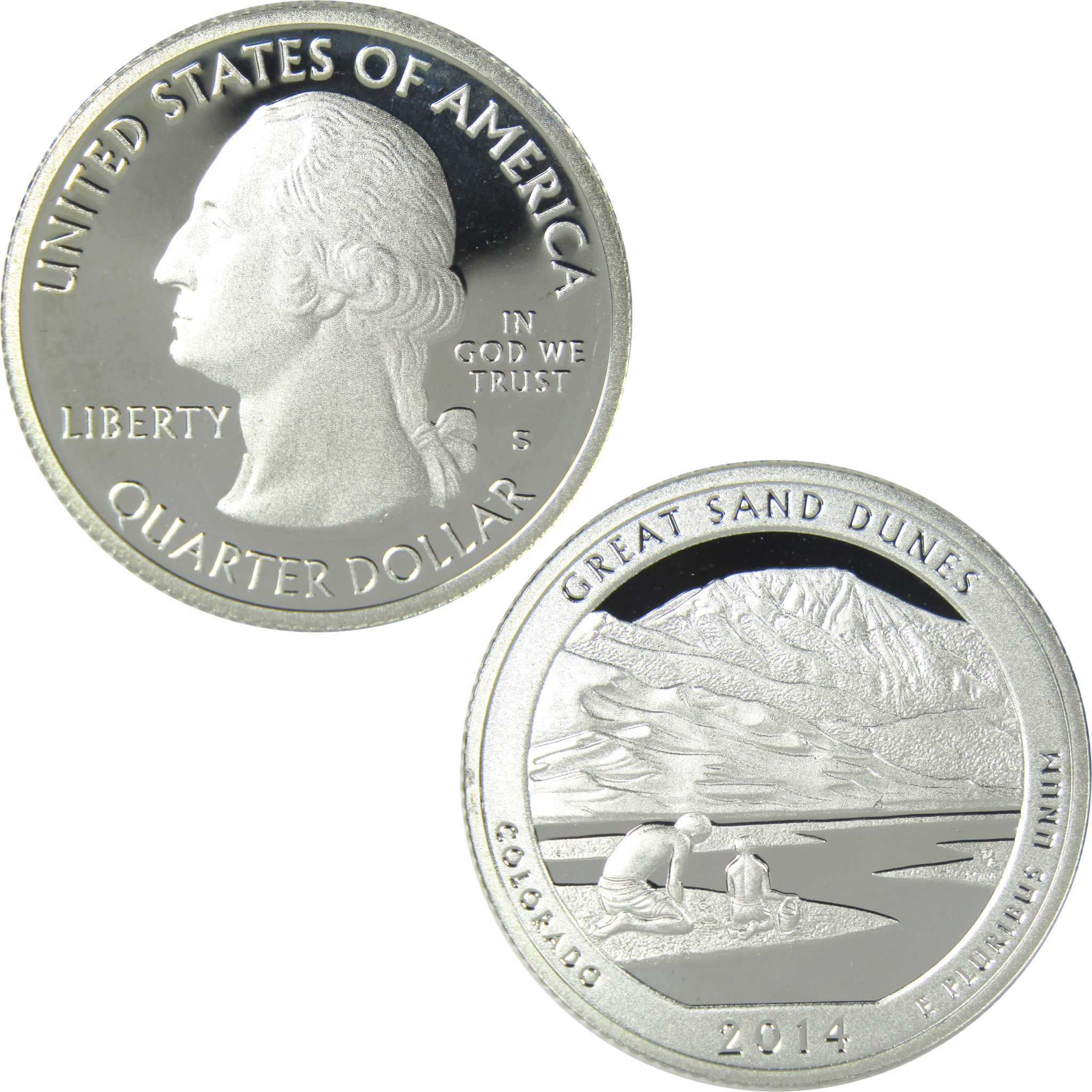 2014 S Great Sand Dunes National Park Quarter Choice Proof Silver 25c