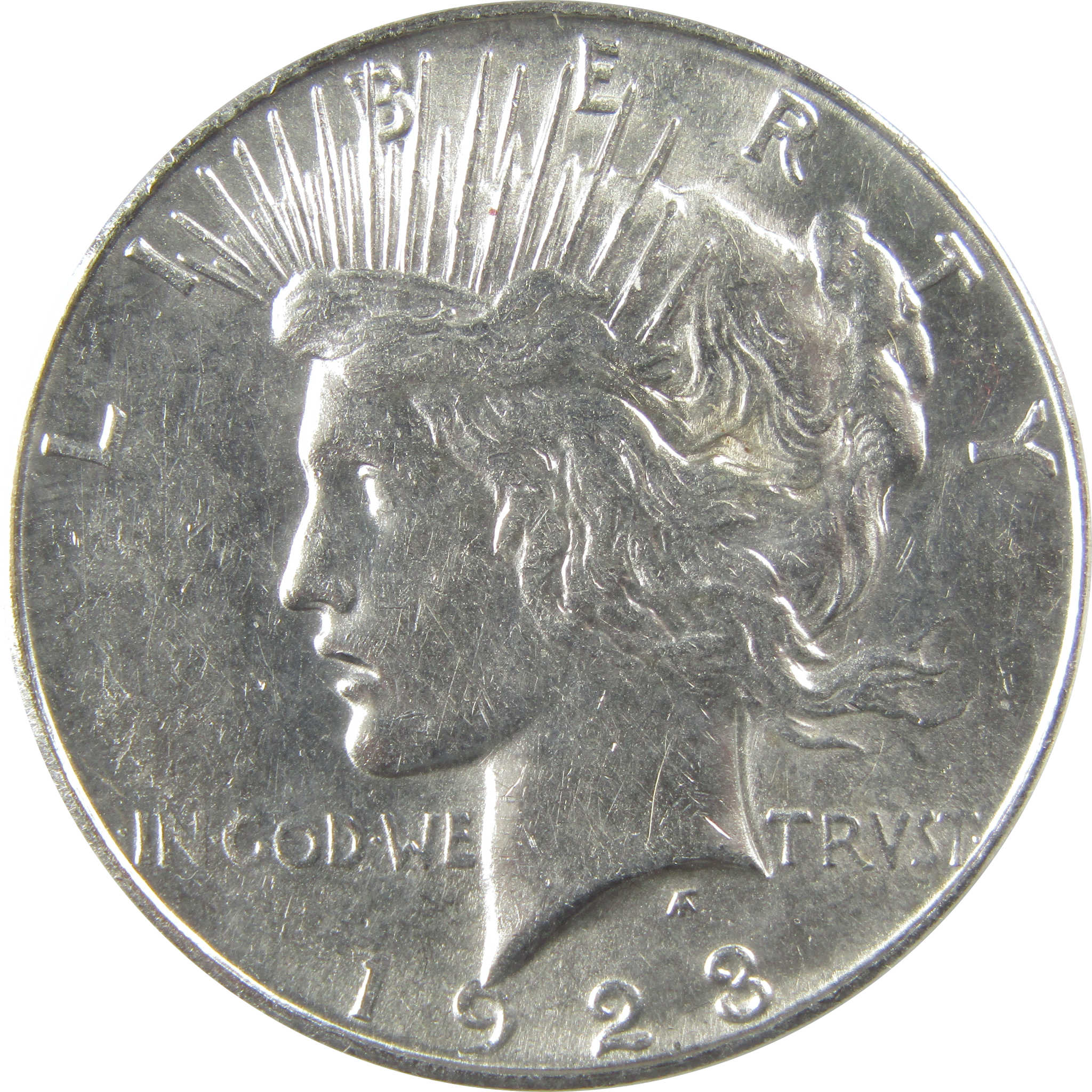 1923 S Peace Dollar AU 58 ANACS Silver $1 Coin SKU:I22153