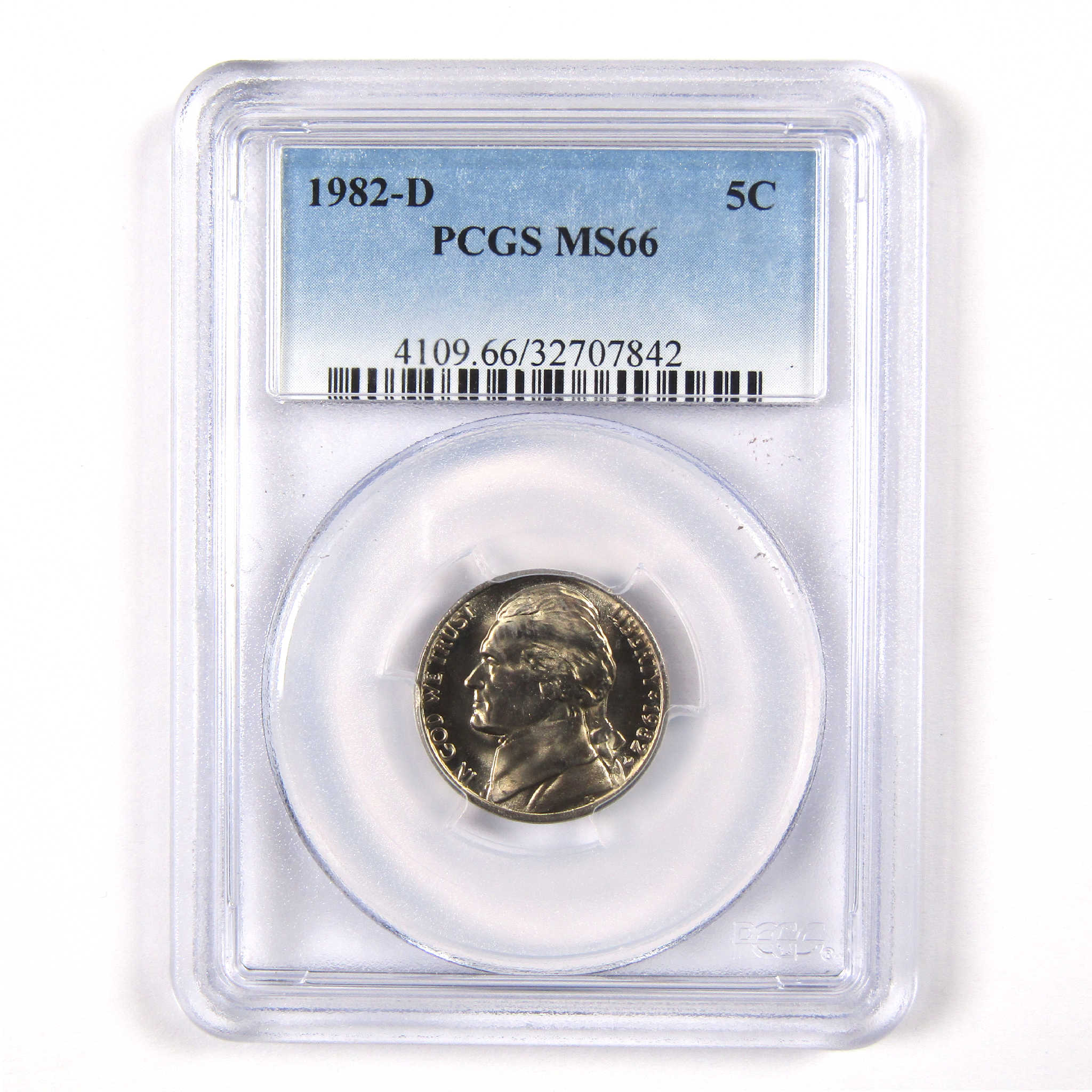 1982 D Jefferson Nickel MS 66 PCGS 5c Uncirculated Coin SKU:CPC5469