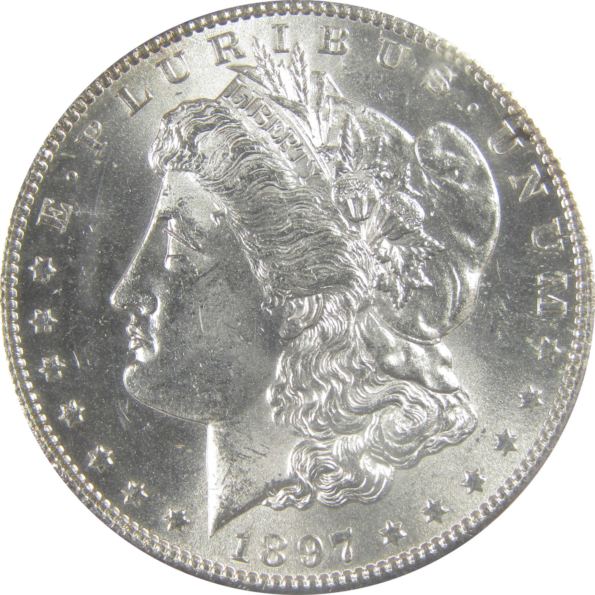 1897 S Morgan Dollar MS 64 PCGS Silver Uncirculated $1 Coin SKU:I22011 - Morgan coin - Morgan silver dollar - Morgan silver dollar for sale - Profile Coins &amp; Collectibles