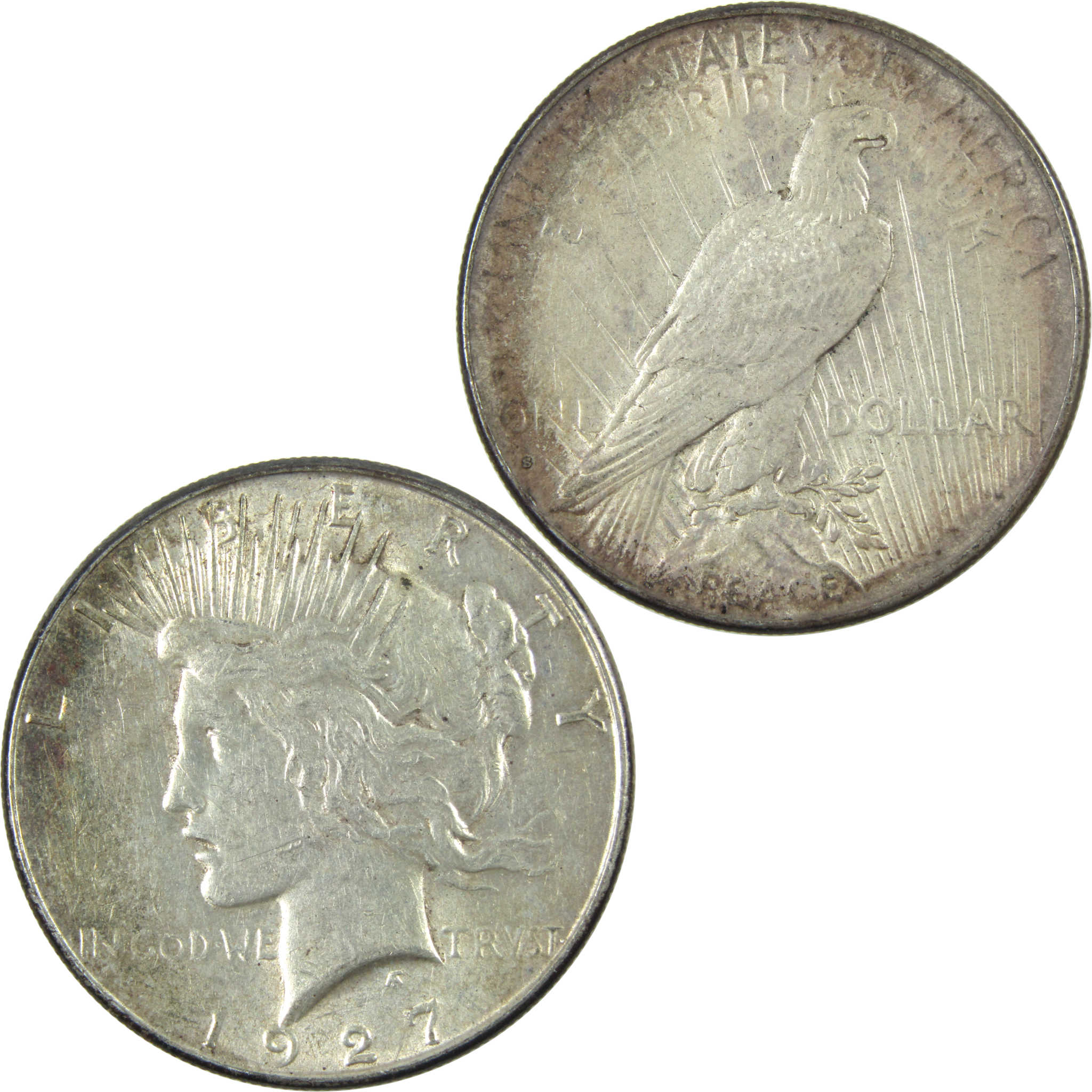 1927 S Peace Dollar AU About Uncirculated Silver $1 Coin SKU:I14629