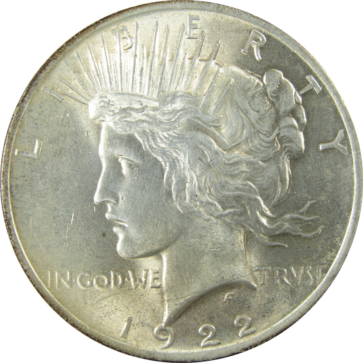 1922 Peace Silver Dollar AU About Uncirculated $1 Coin SKU:CP1784