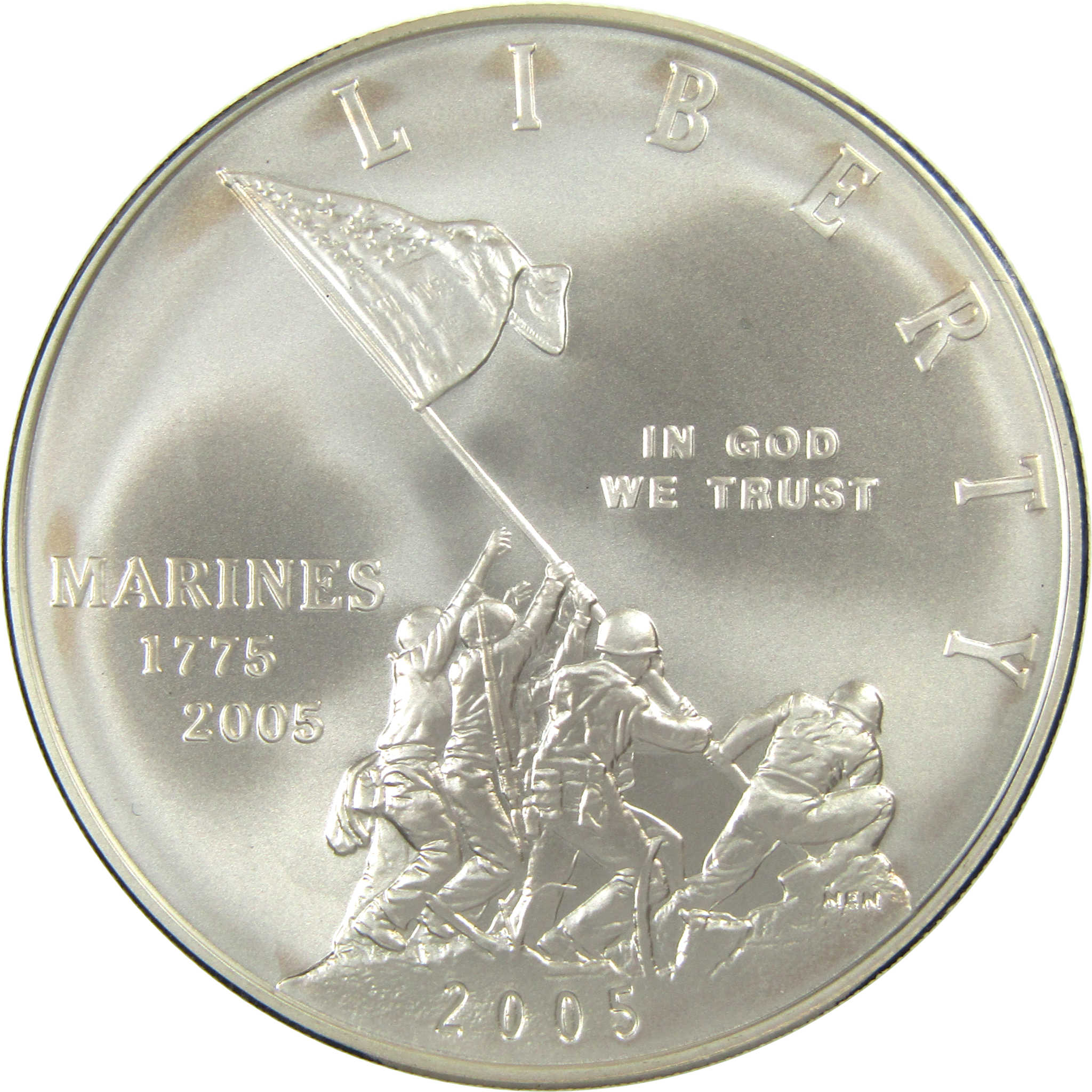 2005 P Marine Corps Commemorative Silver Dollar Uncirculated SKU:CP311
