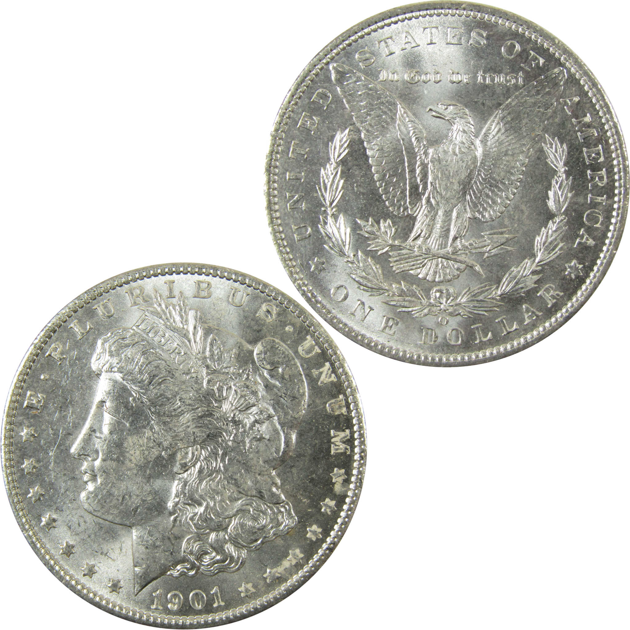 1901 O Morgan Silver Dollar Uncirculated Mint State $1 Coin SKU:I28380