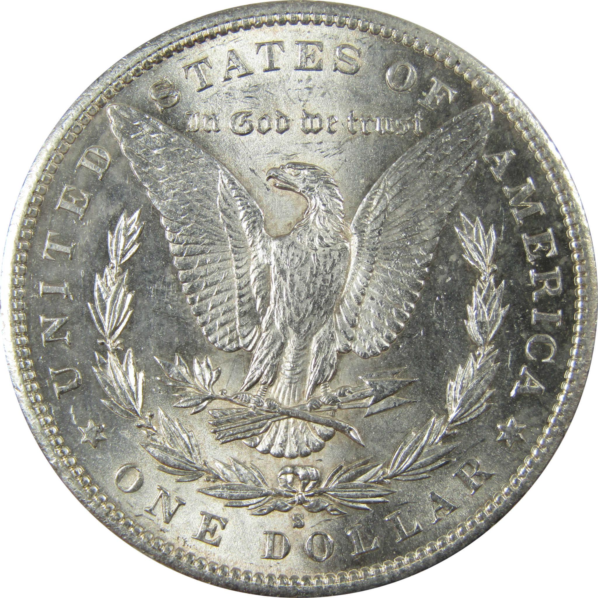 1890 S Morgan Silver Dollar Uncirculated Mint State $1 Coin SKU:I25886 - Morgan coin - Morgan silver dollar - Morgan silver dollar for sale - Profile Coins &amp; Collectibles