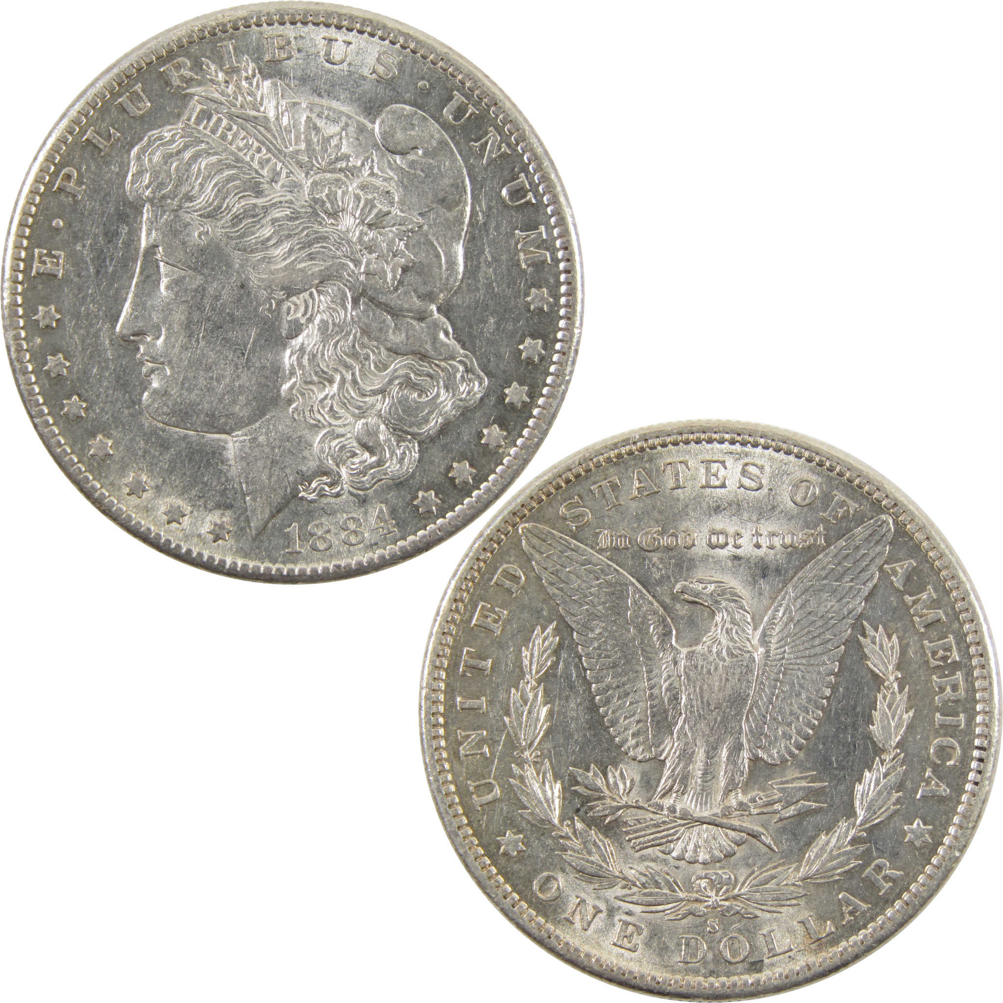 1884 S Morgan Dollar CH AU 90% Silver $1 Coin SKU:I10648 - Morgan coin - Morgan silver dollar - Morgan silver dollar for sale - Profile Coins &amp; Collectibles