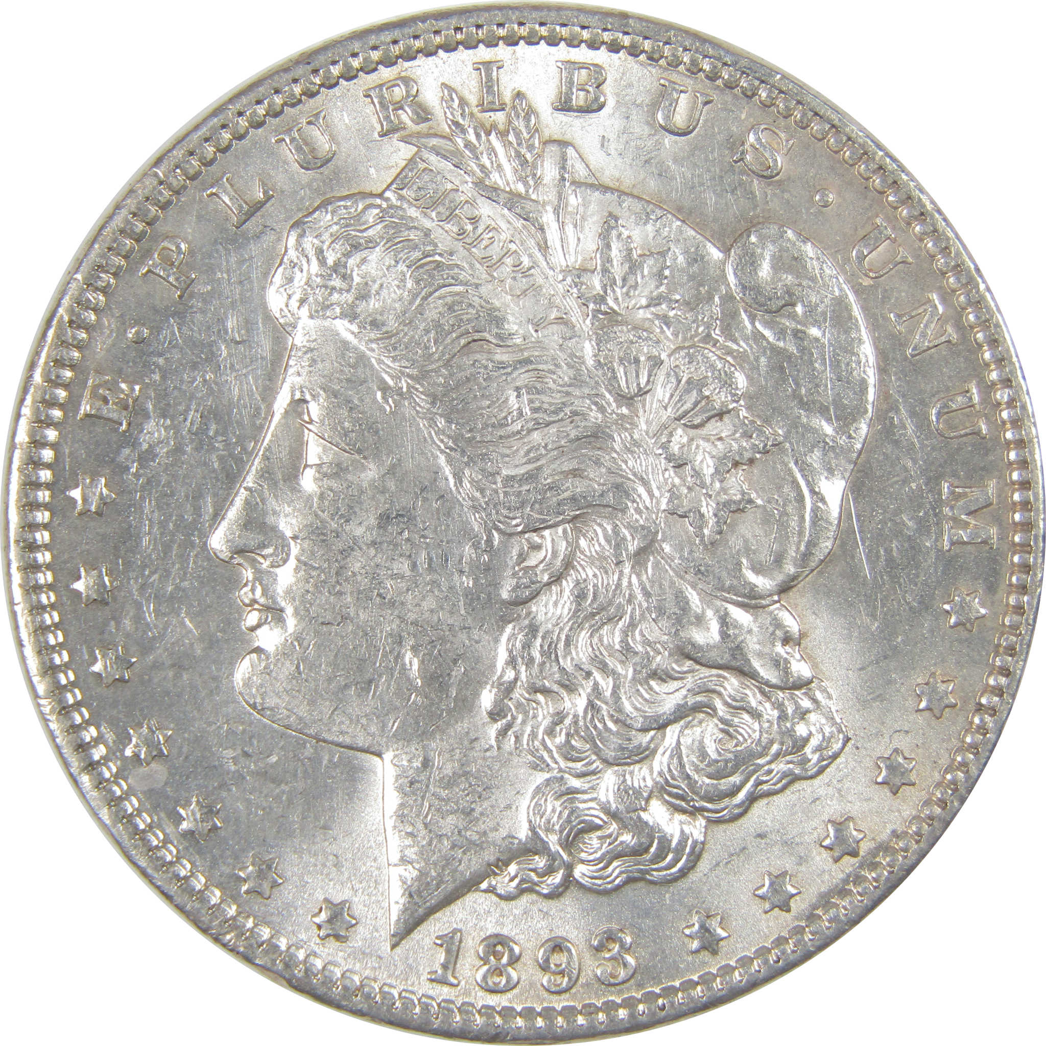 1893 Morgan Dollar Uncirculated Silver $1 Coin SKU:I16772 - Morgan coin - Morgan silver dollar - Morgan silver dollar for sale - Profile Coins &amp; Collectibles