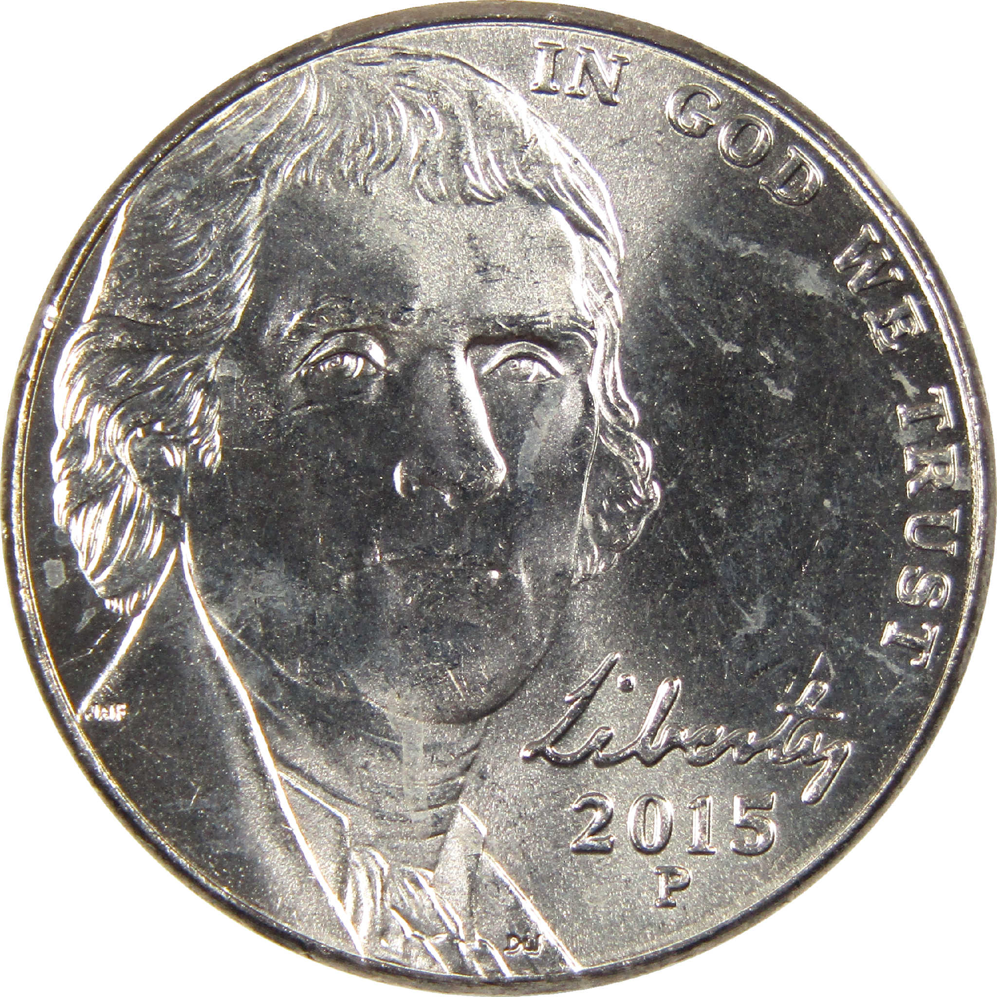 2015 P Jefferson Nickel Uncirculated 5c Coin