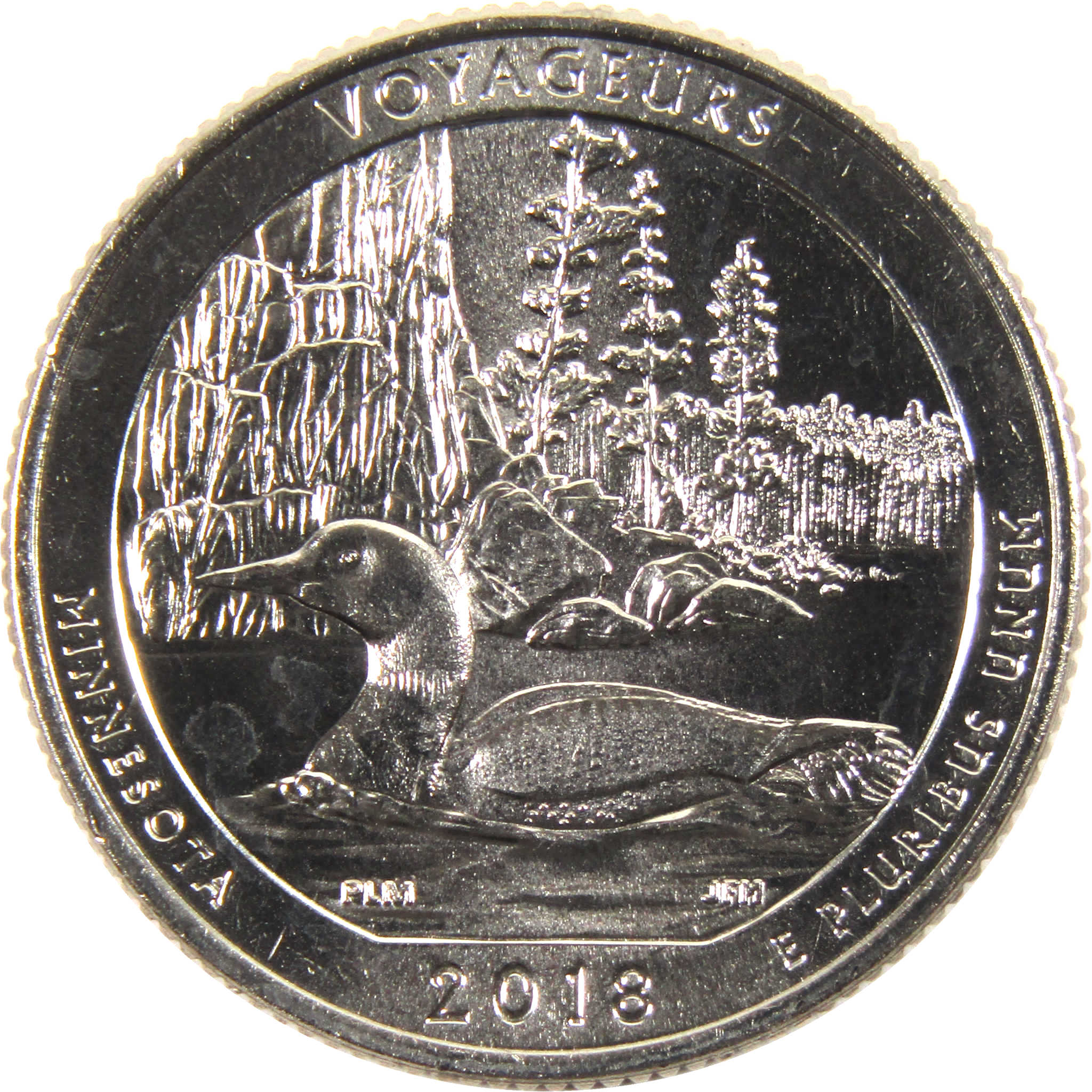 2018 S Voyageurs National Park Quarter BU Uncirculated Clad 25c Coin
