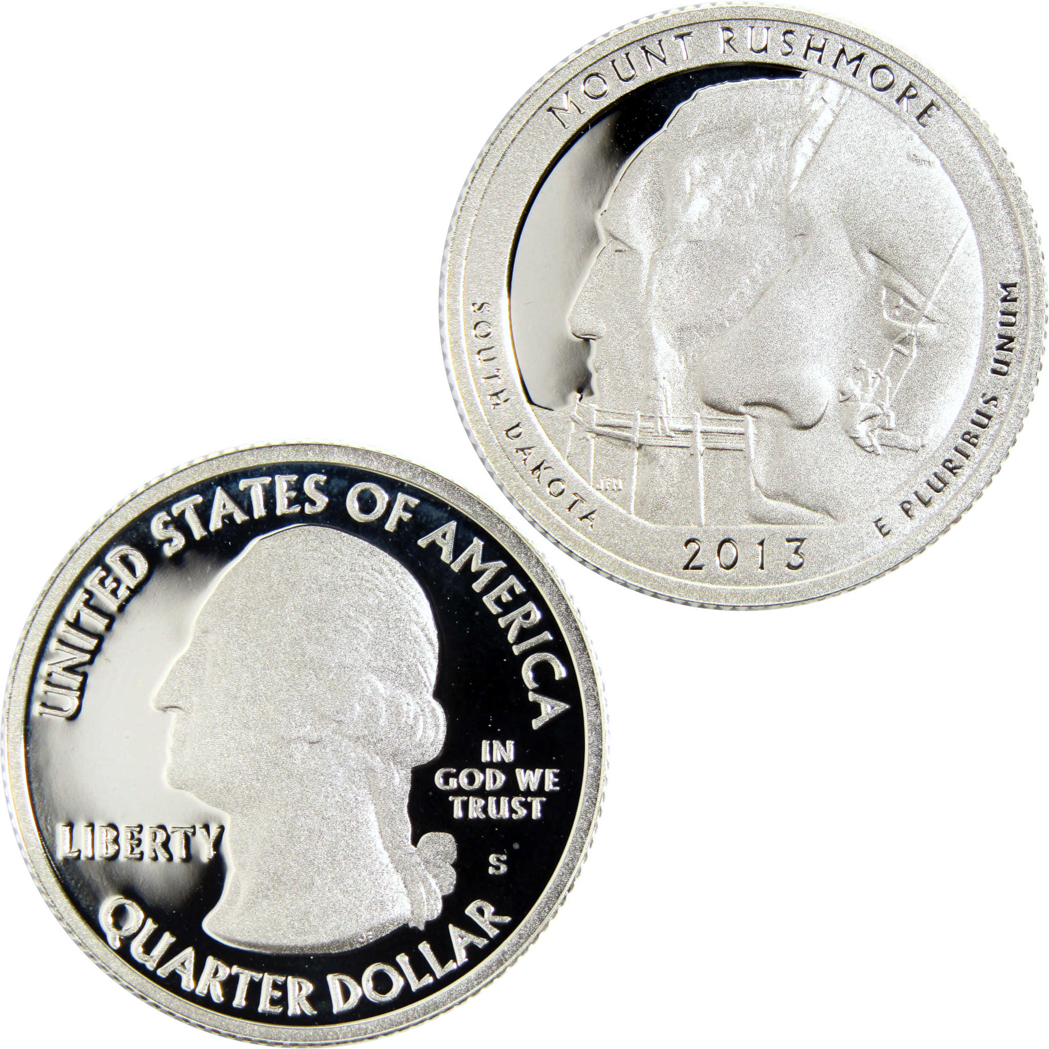 2013 S Mount Rushmore National Memorial Quarter Silver 25c Proof Coin