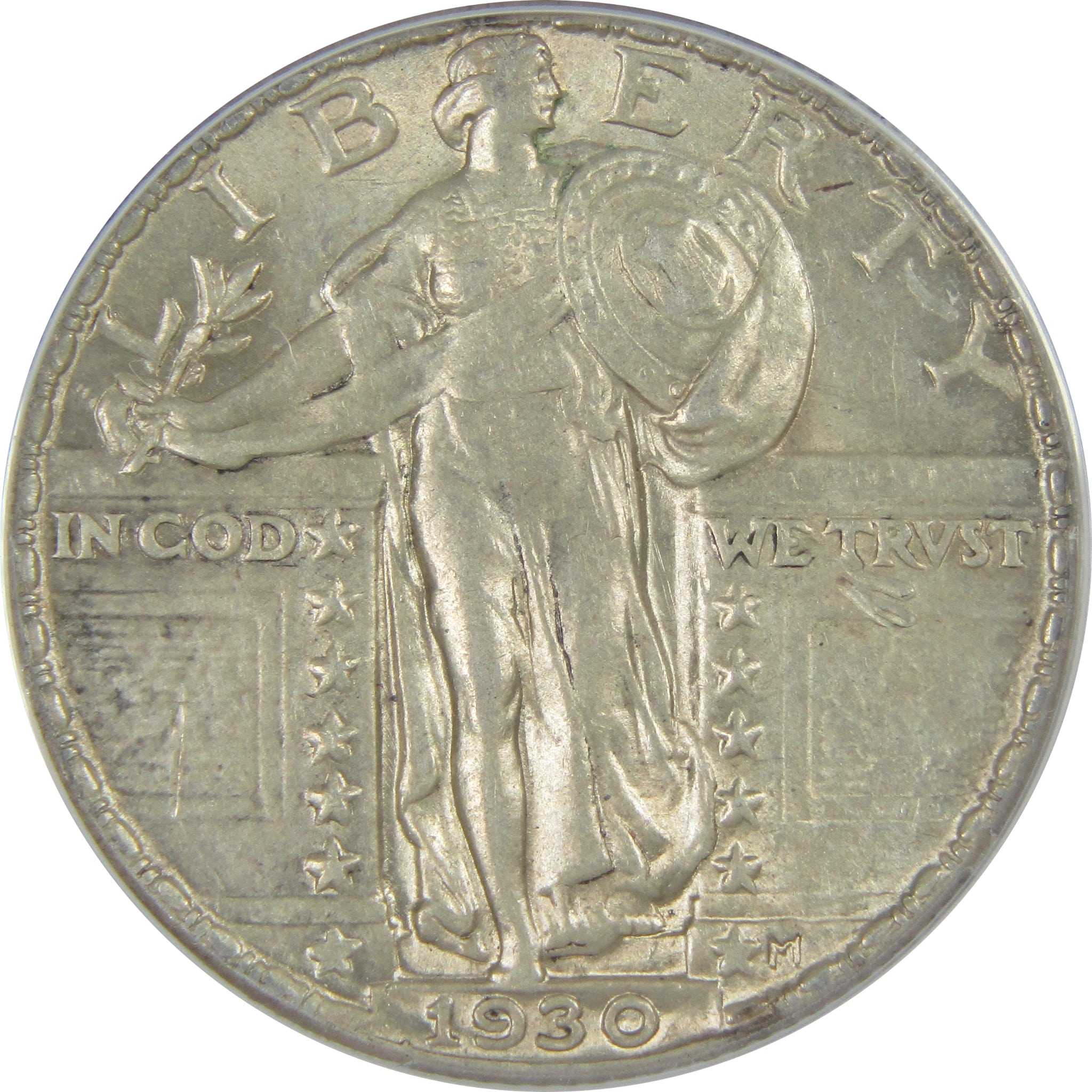 1930 Standing Liberty Quarter AU 50 Details ANACS Silver SKU:I16143