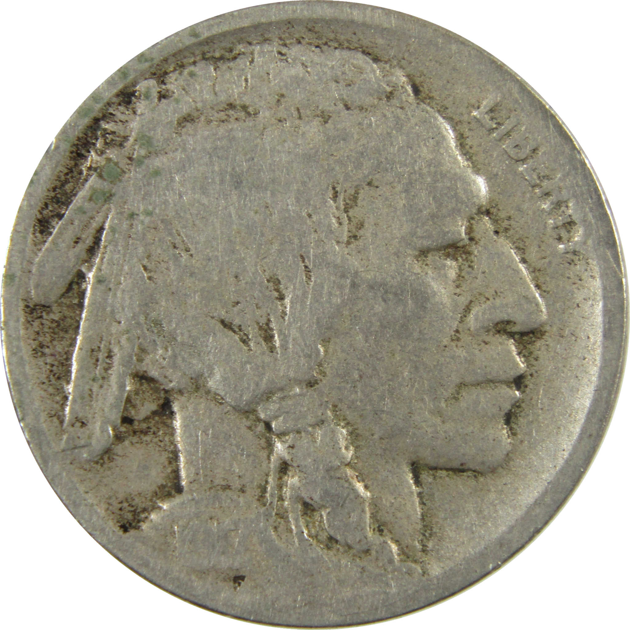 1917 D Indian Head Buffalo Nickel G Good 5c Coin SKU:I28228
