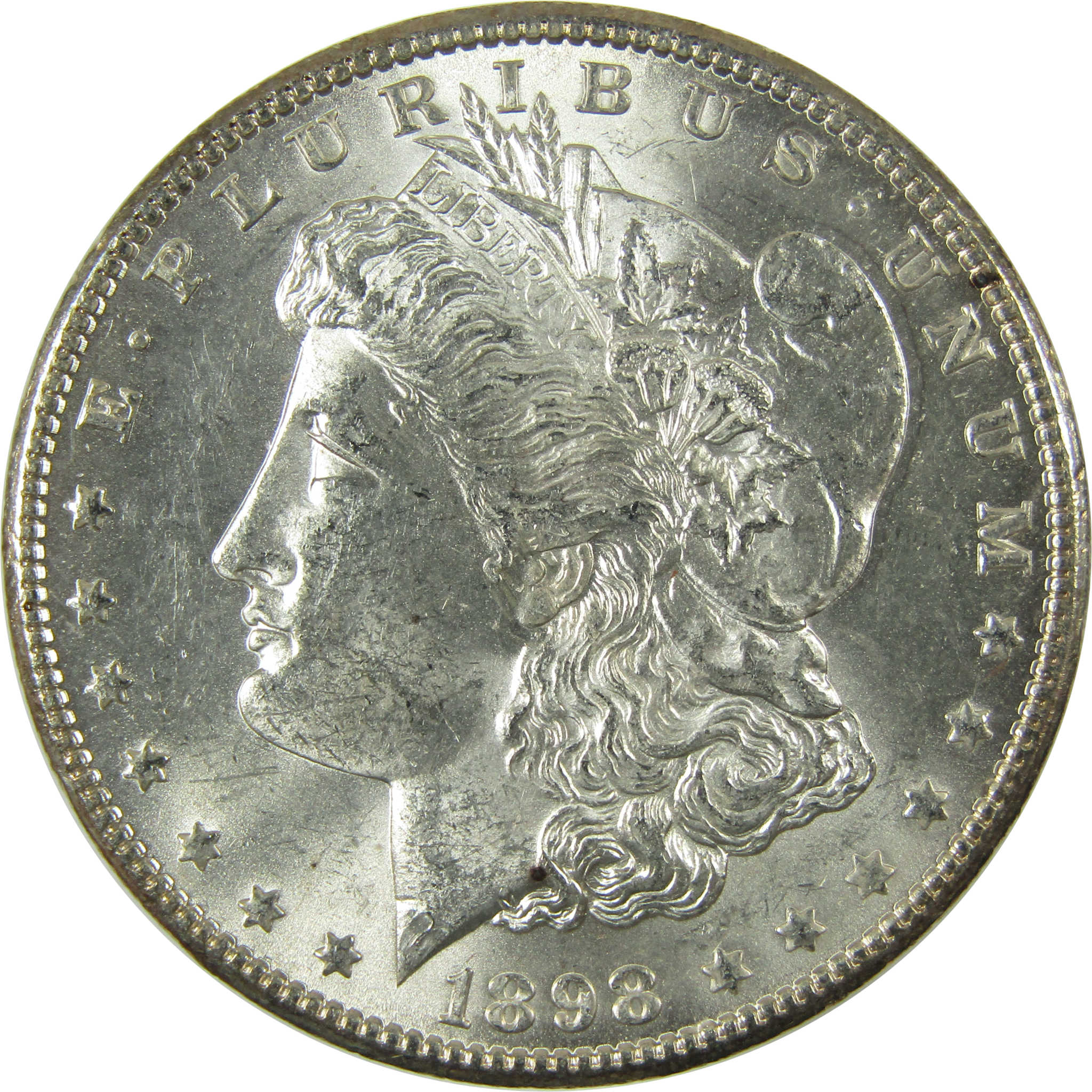 1898 O Morgan Silver Dollar Uncirculated Mint State $1 Coin SKU:I27070
