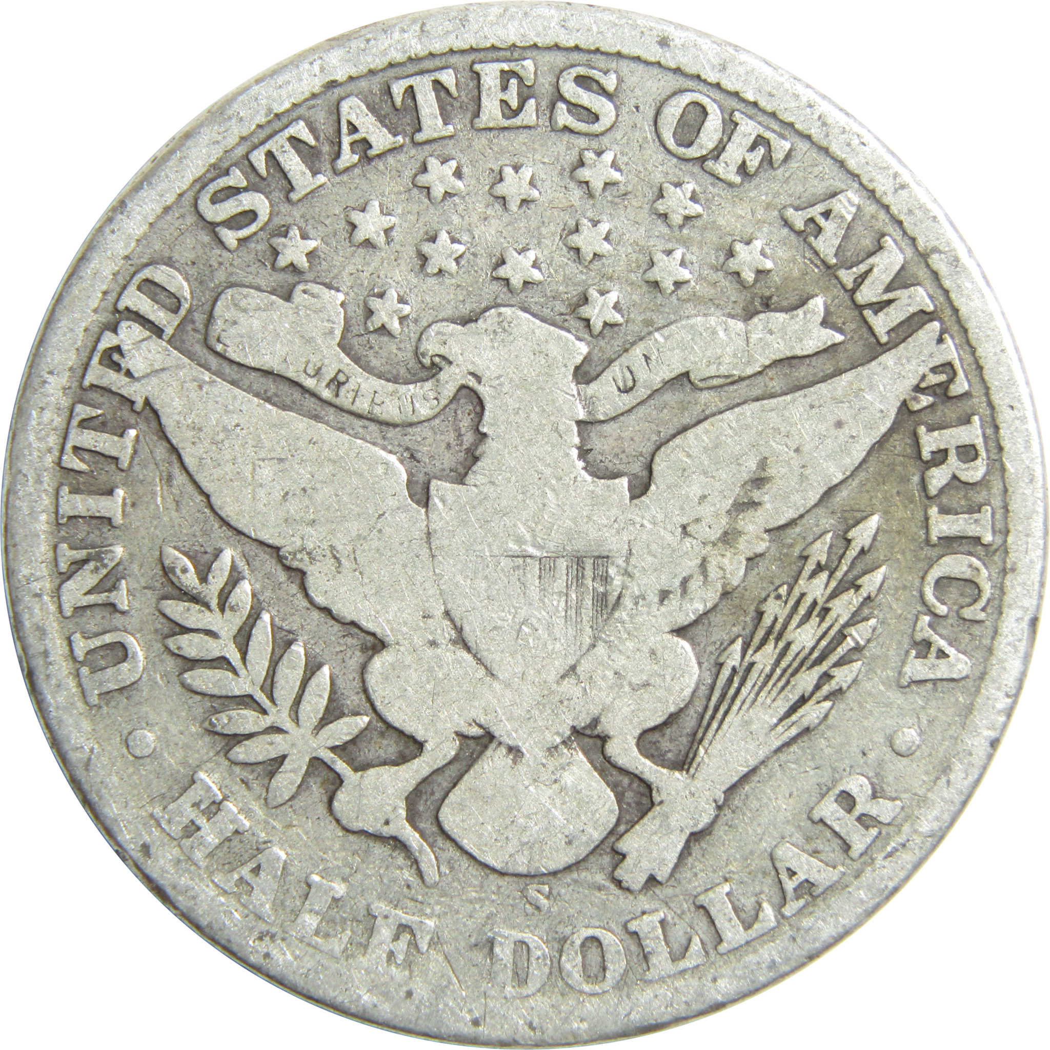 1909 S Barber Half Dollar G Good Silver 50c Coin SKU:I13251
