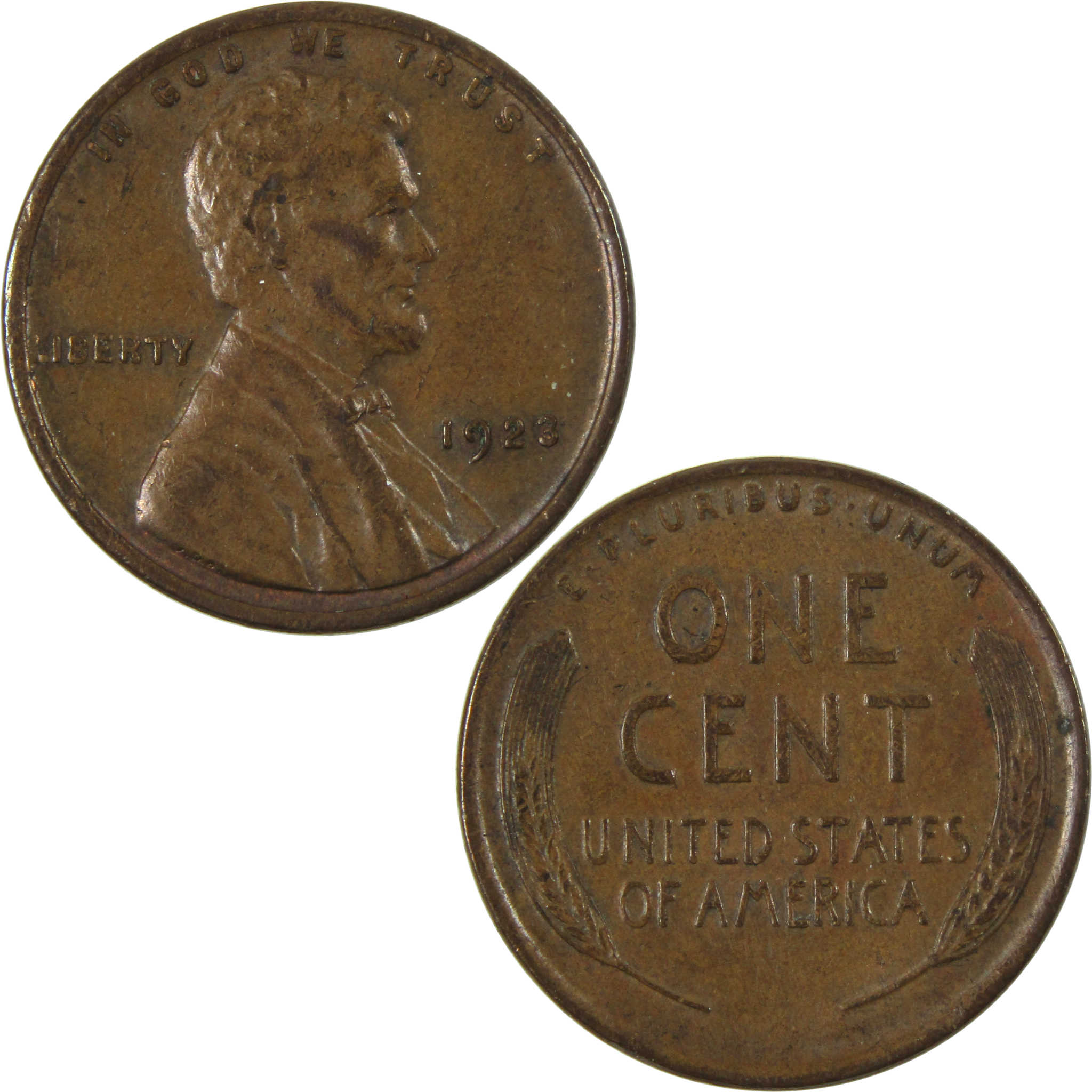 1923 Lincoln Wheat Cent AU About Uncirculated Penny 1c Coin SKU:I14713