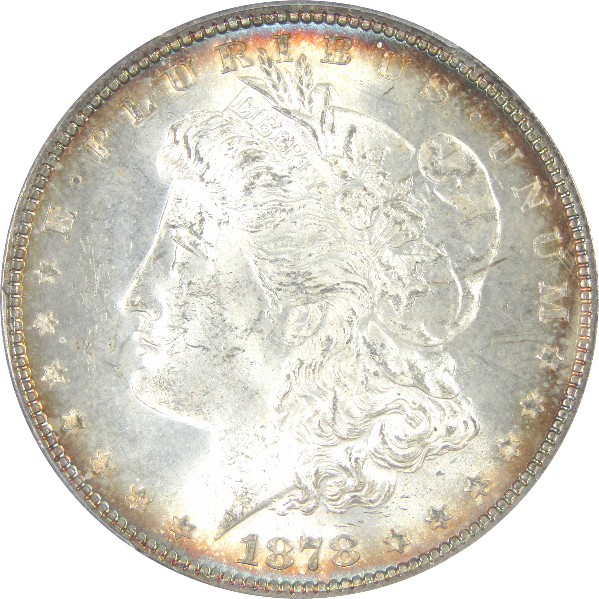 1878 7TF Rev 78 Morgan Dollar MS 64 PCGS Silver $1 Toned SKU:I16503