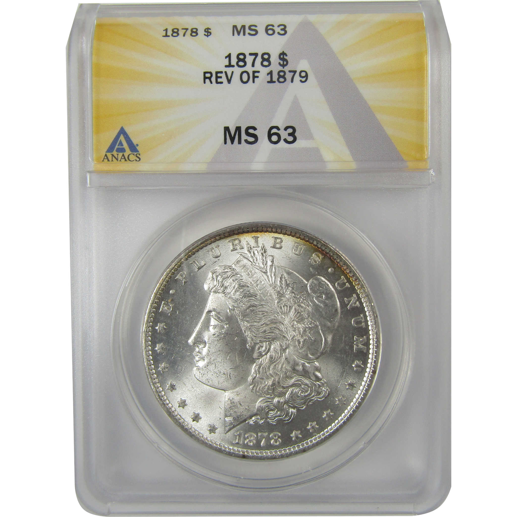 1878 7TF Rev 79 Morgan Dollar MS 63 ANACS Silver SKU:I20830 - Morgan coin - Morgan silver dollar - Morgan silver dollar for sale - Profile Coins &amp; Collectibles