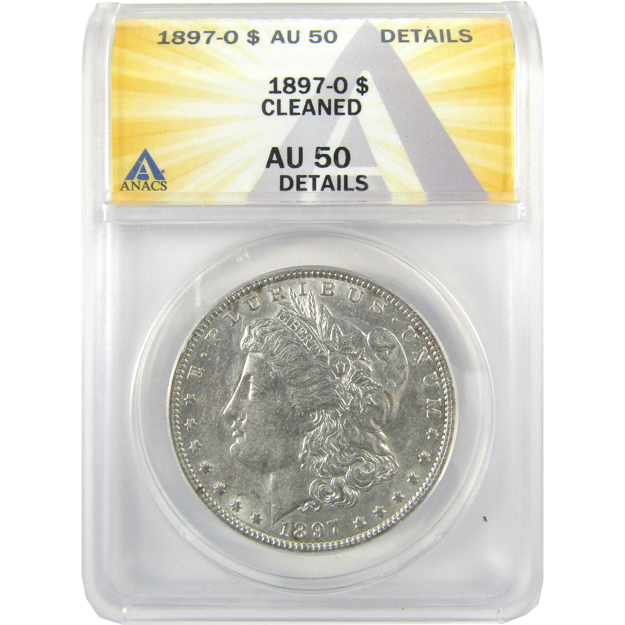 1897 O Morgan Dollar AU 50 Details ANACS Silver $1 Coin SKU:I19178 - Morgan coin - Morgan silver dollar - Morgan silver dollar for sale - Profile Coins &amp; Collectibles