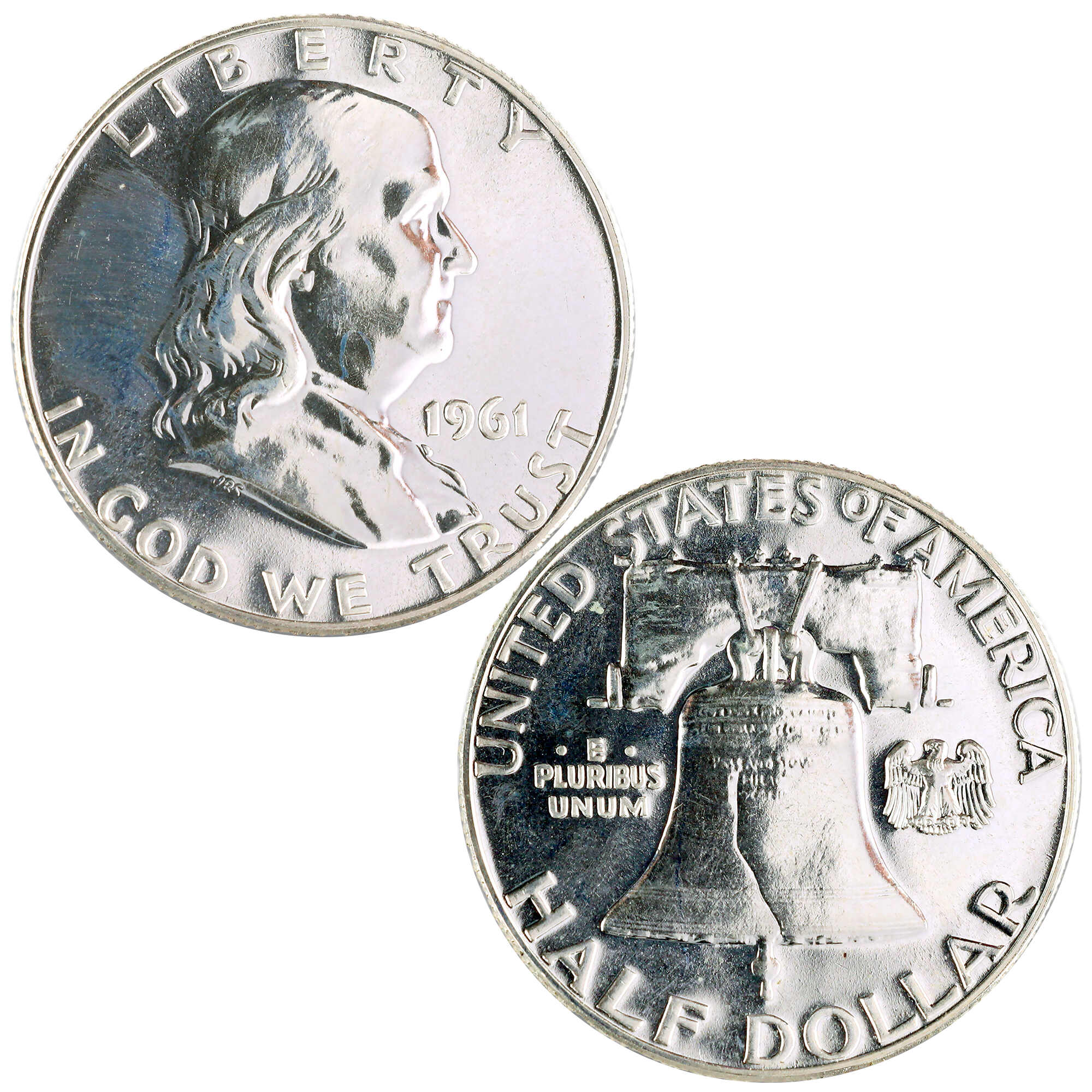 1961 Franklin Half Dollar Silver 50c Proof Coin SKU:I12093