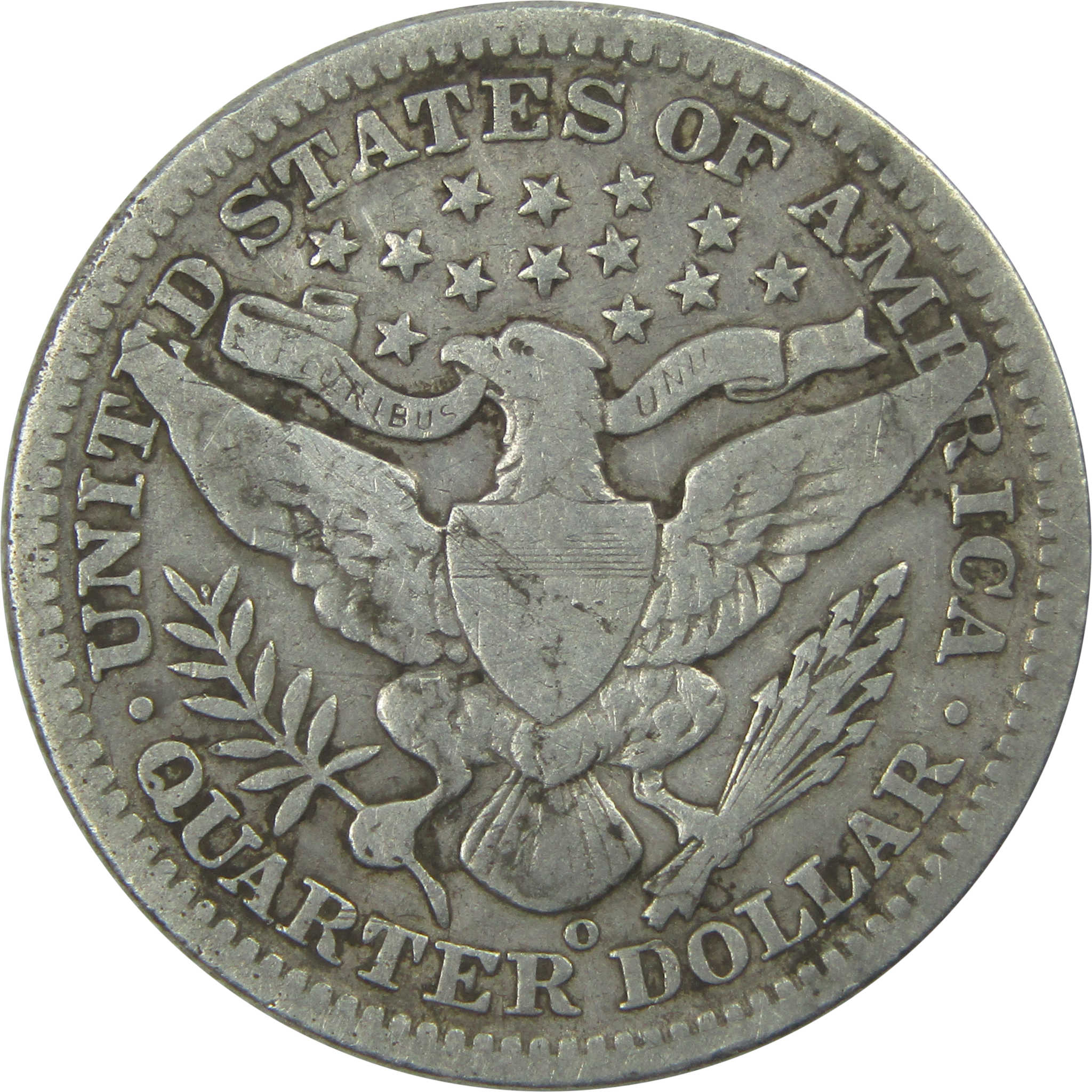 1909 O Barber Quarter F Fine Details Silver 25c Coin SKU:I15243