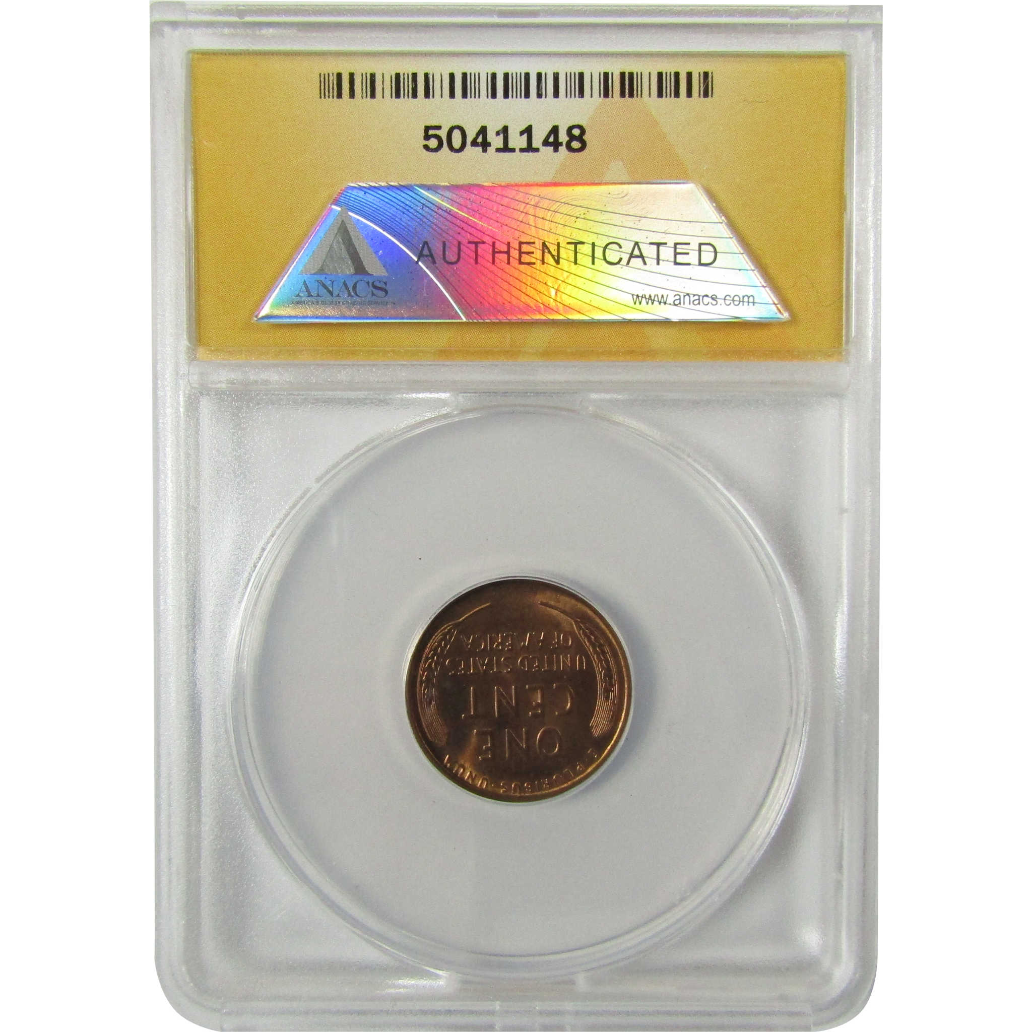 1930 Lincoln Wheat Cent MS 63 RB ANACS Uncirculated Penny SKU:I28450