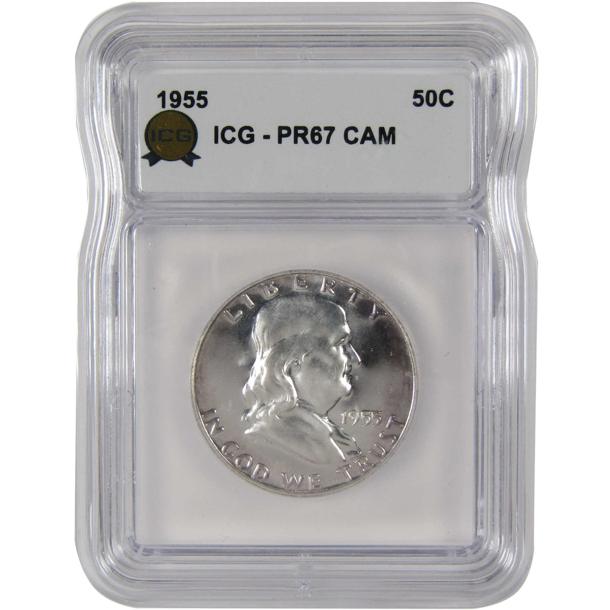 1955 Franklin Silver Half Dollar PR 67 CAM ICG 50c Coin SKU:I29167